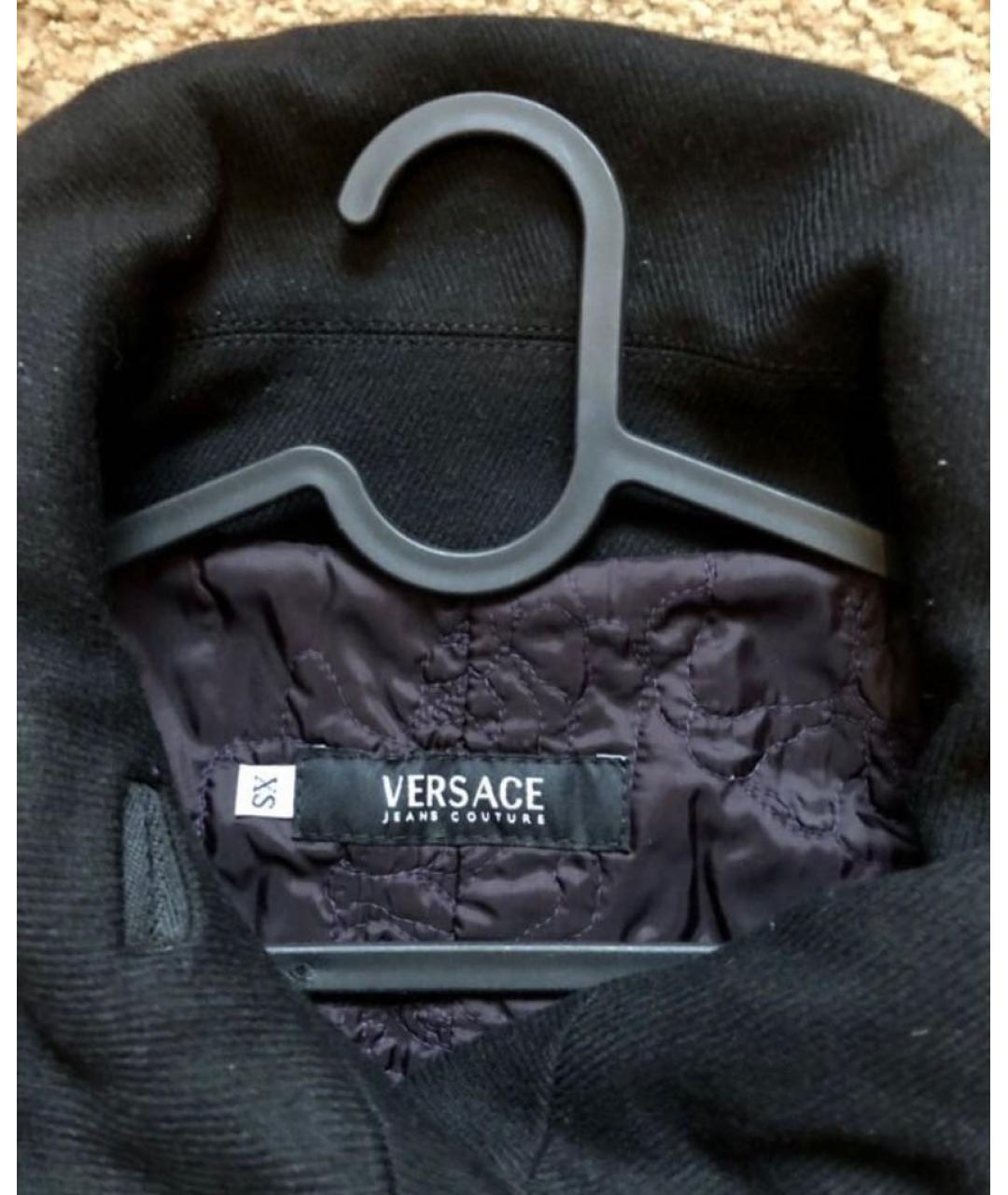 VERSACE JEANS COUTURE Черная шерстяная куртка, фото 7
