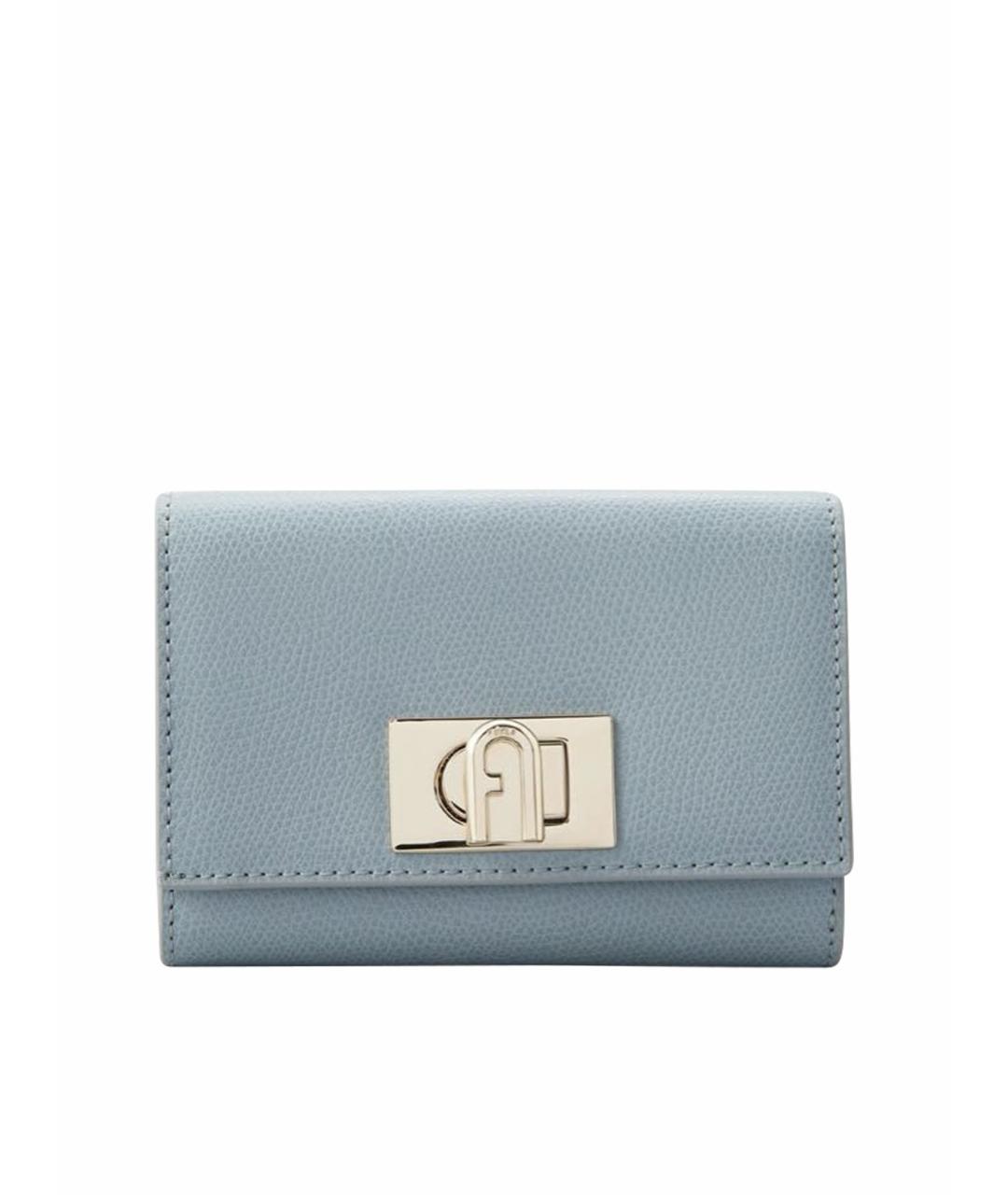 FURLA Бирюзовый кожаный кошелек, фото 1