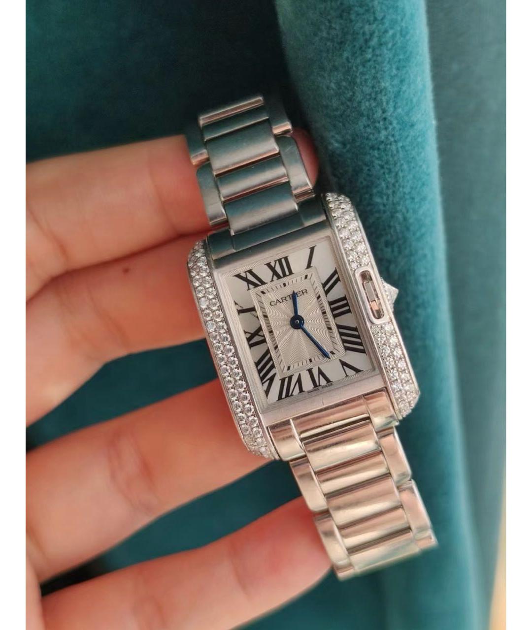 CARTIER Серебряные часы из белого золота, фото 6