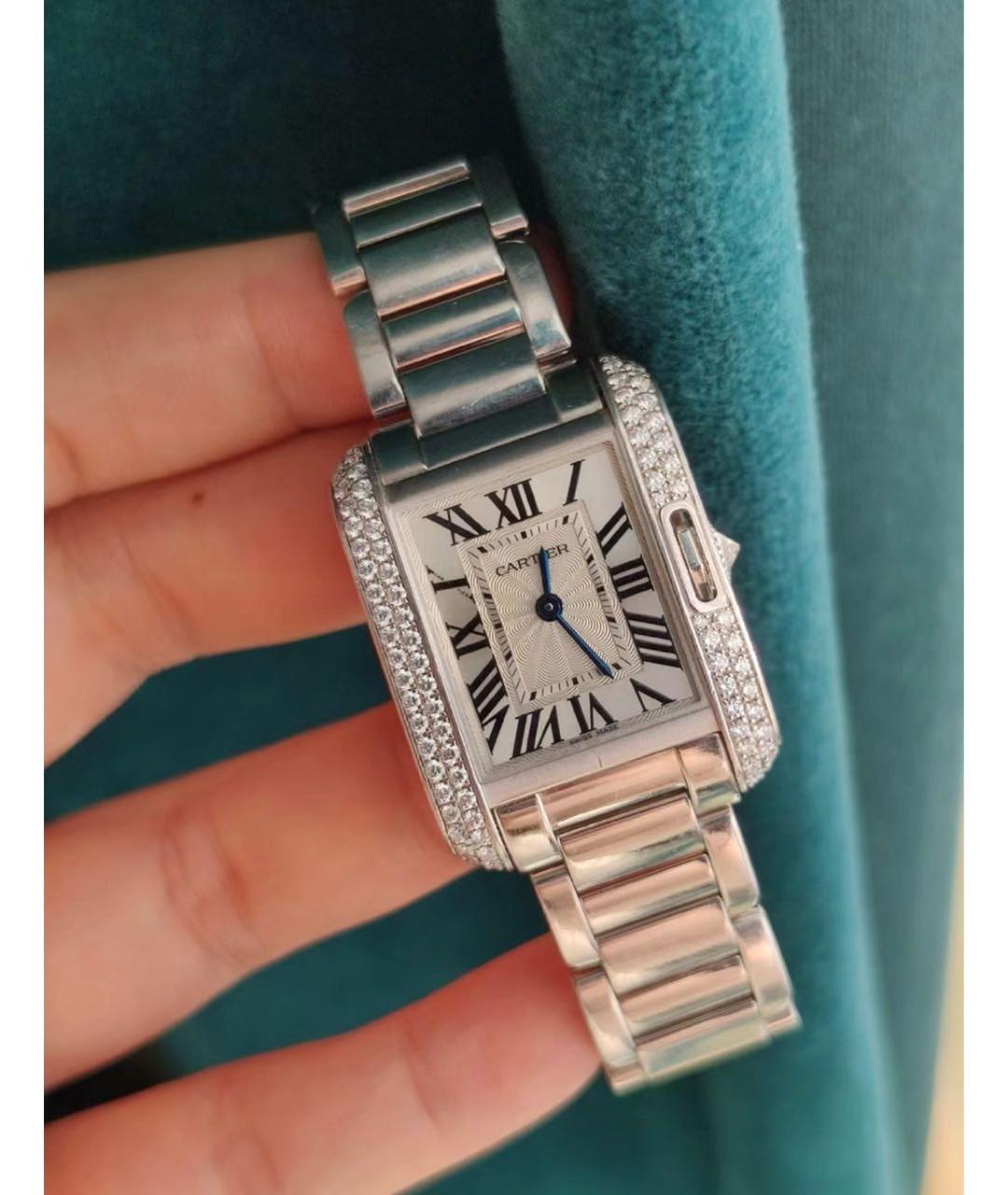CARTIER Серебряные часы из белого золота, фото 2