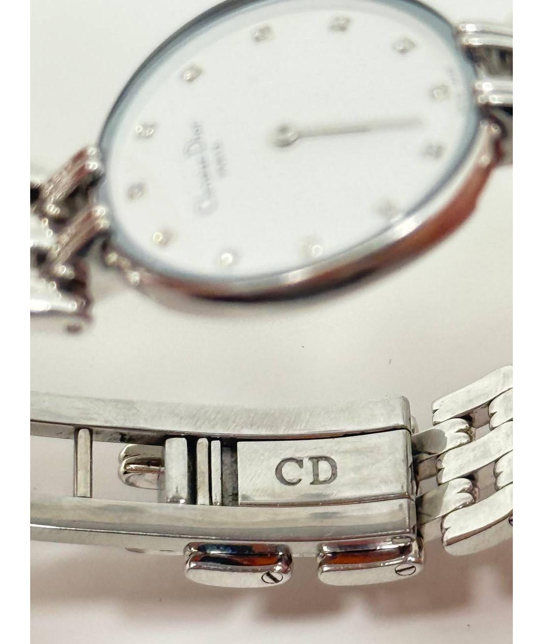 CHRISTIAN DIOR Серебряные металлические часы, фото 4