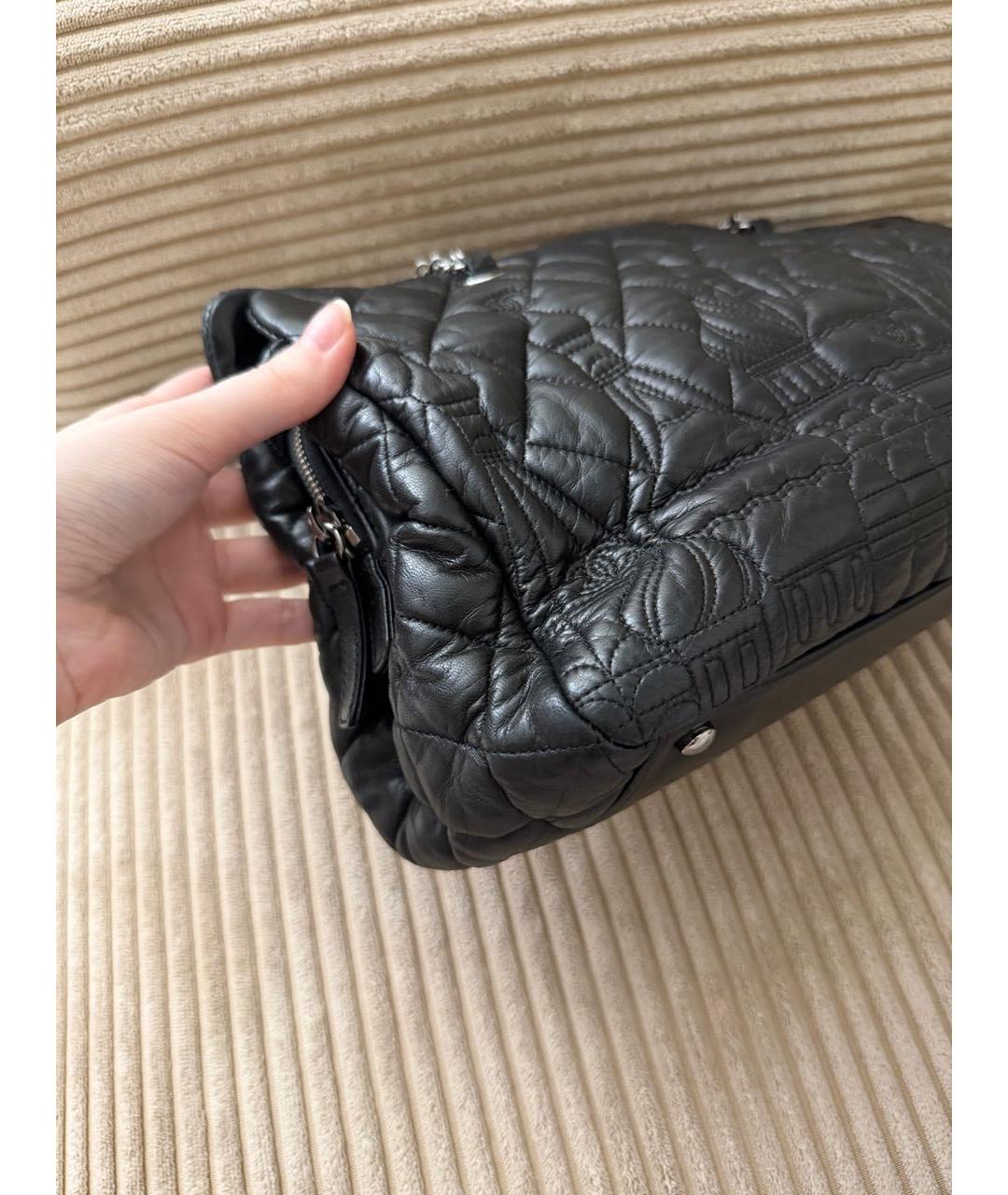CHANEL Черная кожаная сумка тоут, фото 5