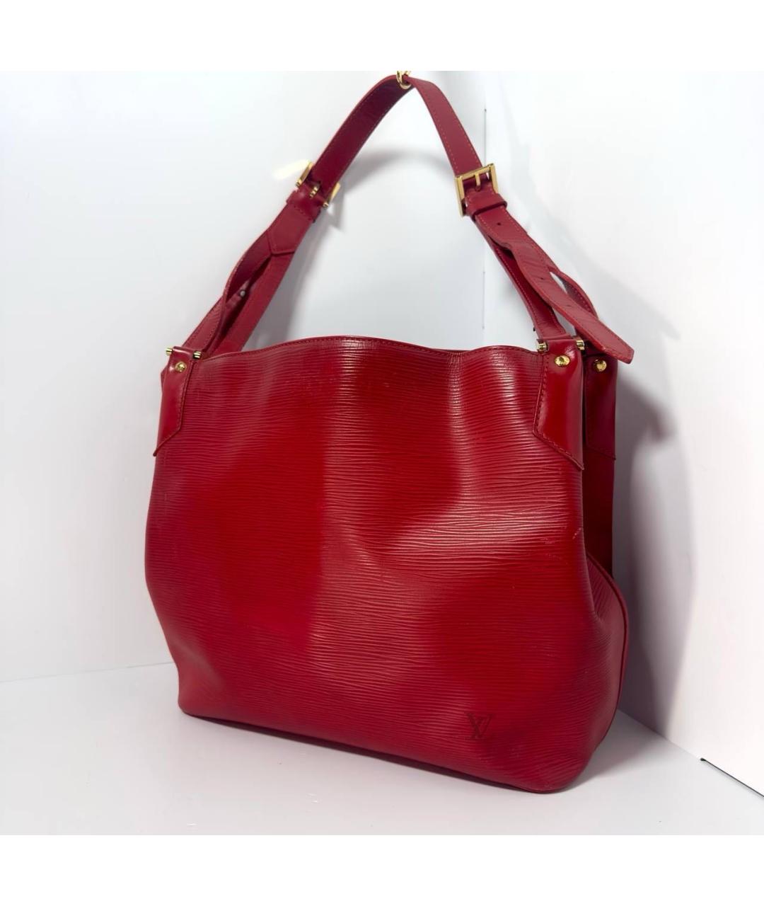 LOUIS VUITTON Красная сумка с короткими ручками, фото 5