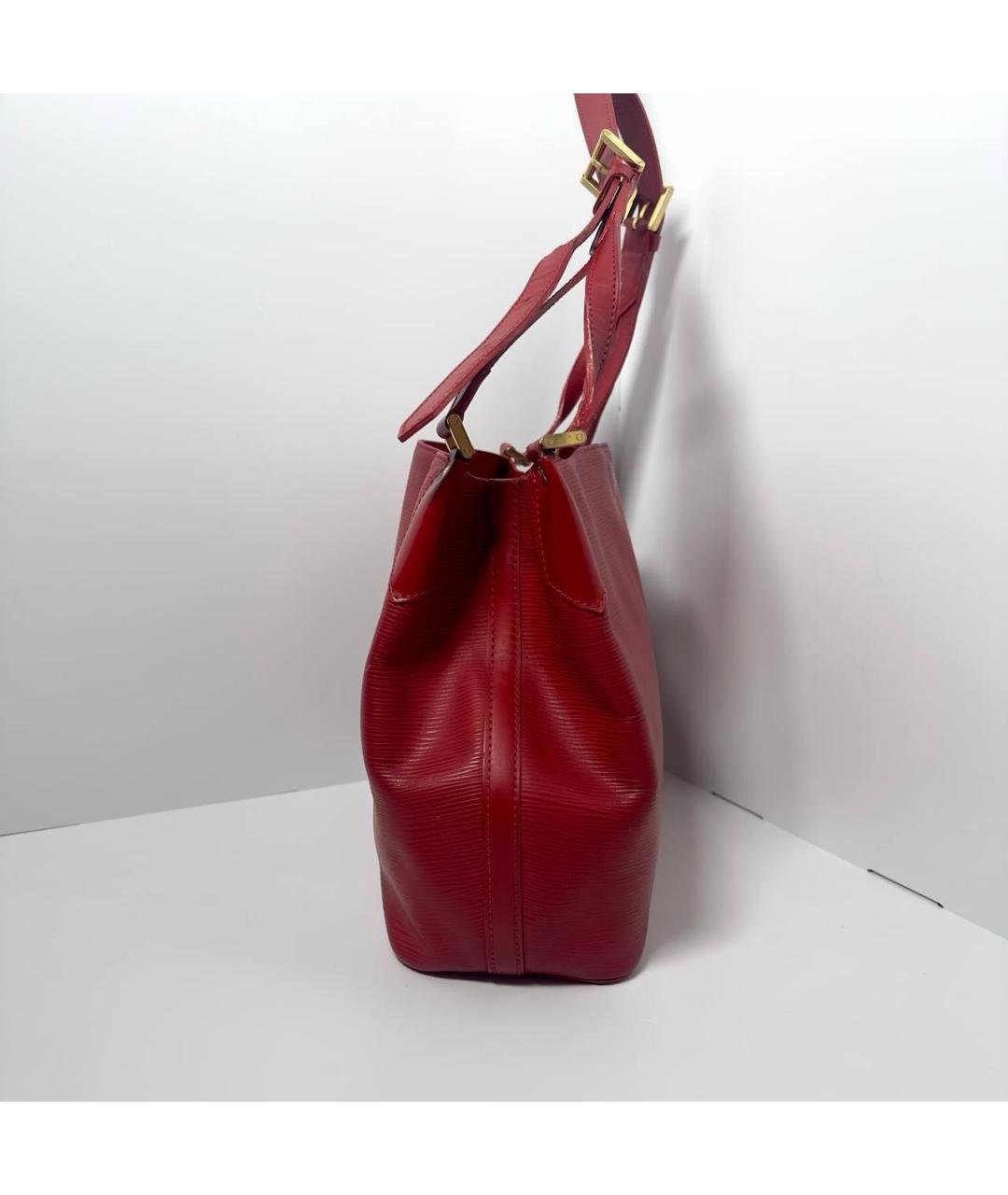 LOUIS VUITTON Красная сумка с короткими ручками, фото 3