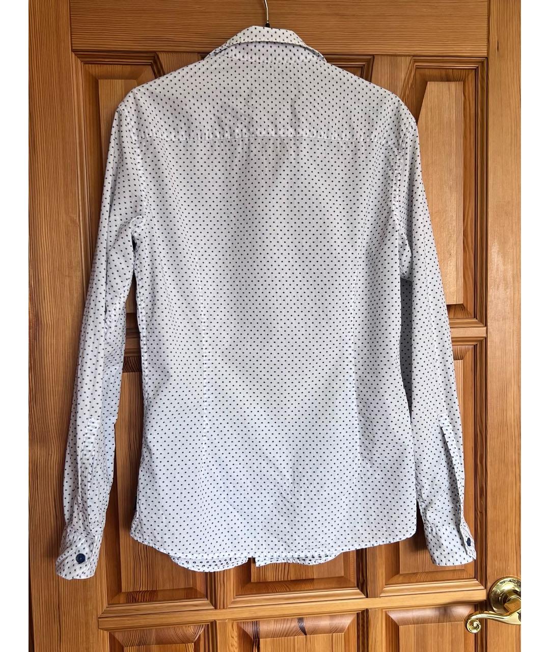 ARMANI JEANS Белая хлопковая кэжуал рубашка, фото 2
