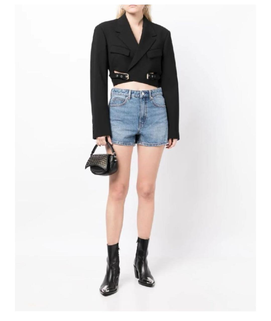 ALEXANDER WANG Синие хлопковые шорты, фото 5