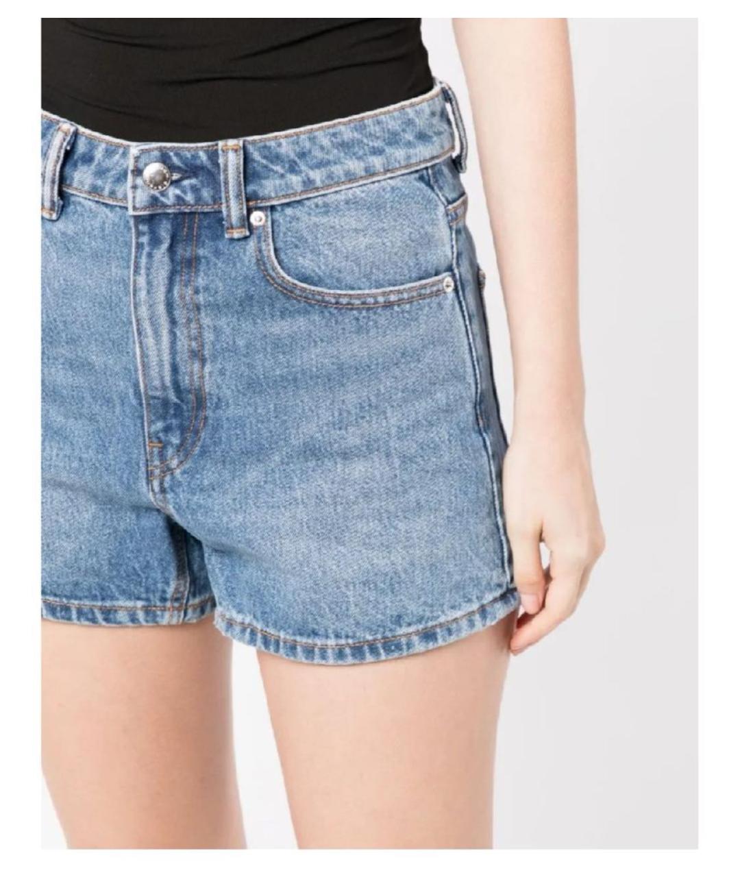 ALEXANDER WANG Синие хлопковые шорты, фото 4