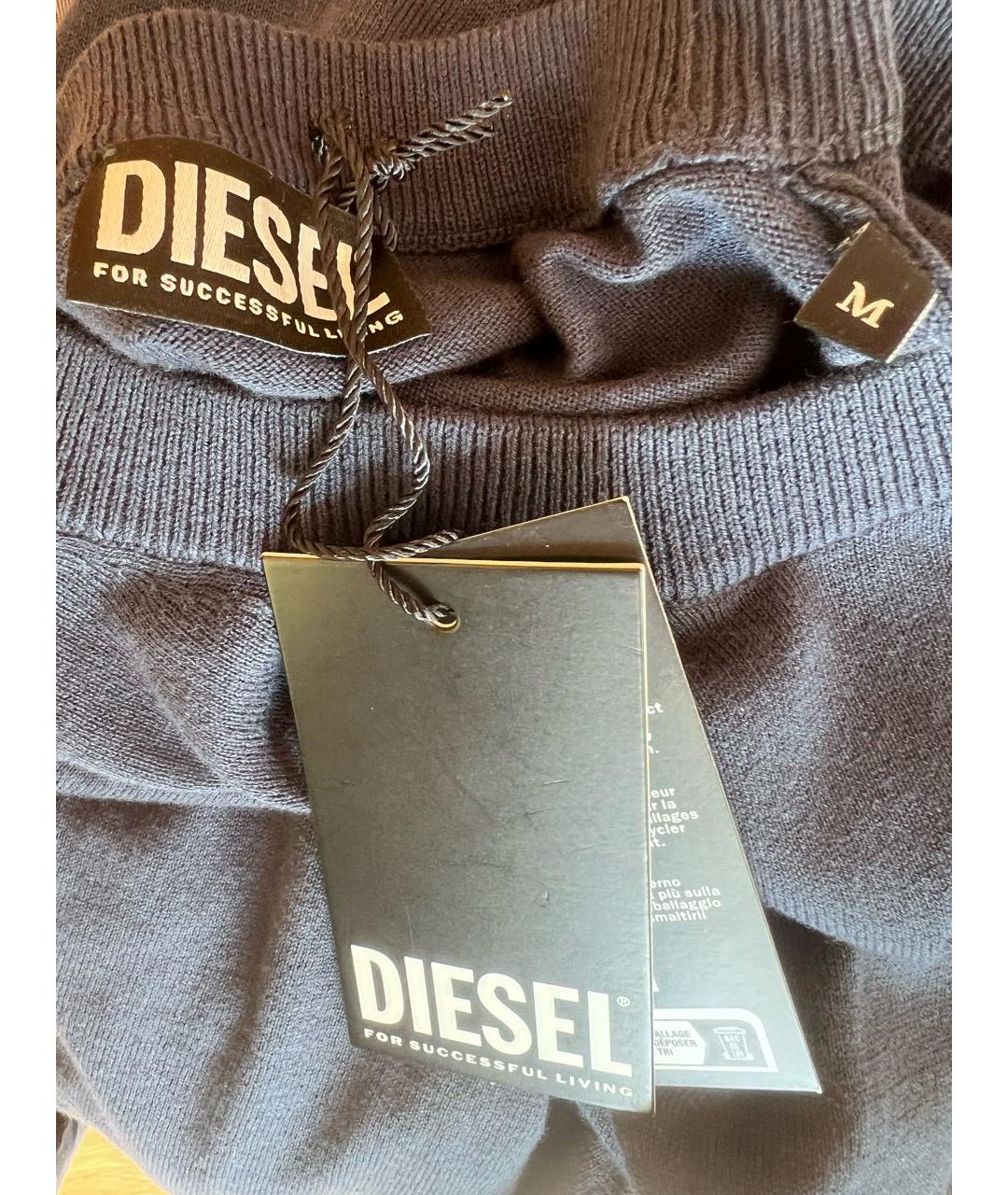 DIESEL Темно-синий джемпер / свитер, фото 3