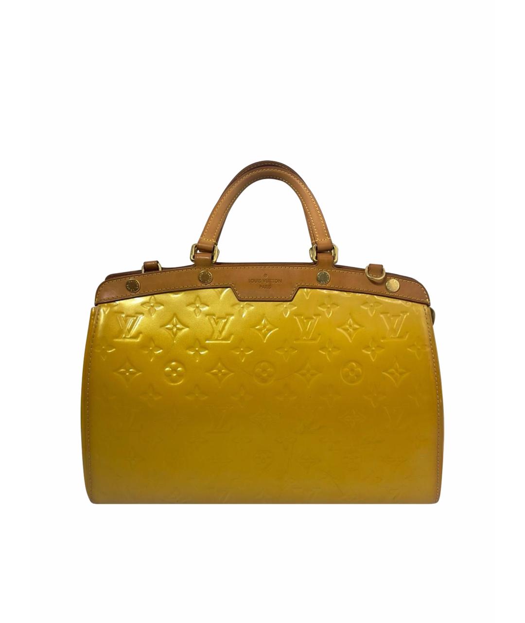LOUIS VUITTON Желтая сумка с короткими ручками, фото 1