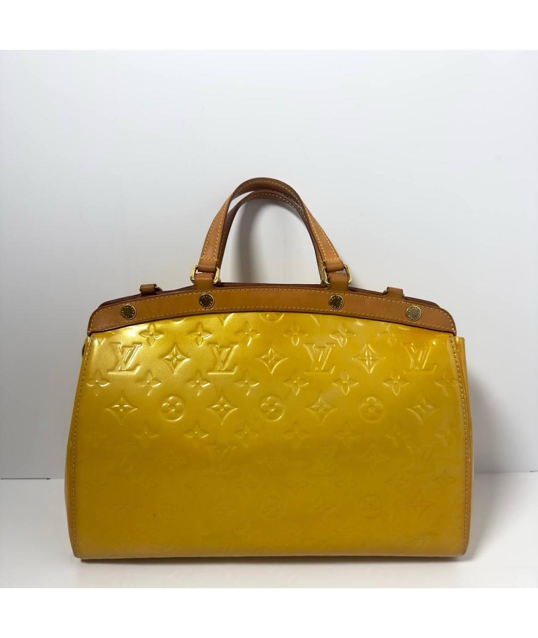 LOUIS VUITTON Желтая сумка с короткими ручками, фото 6