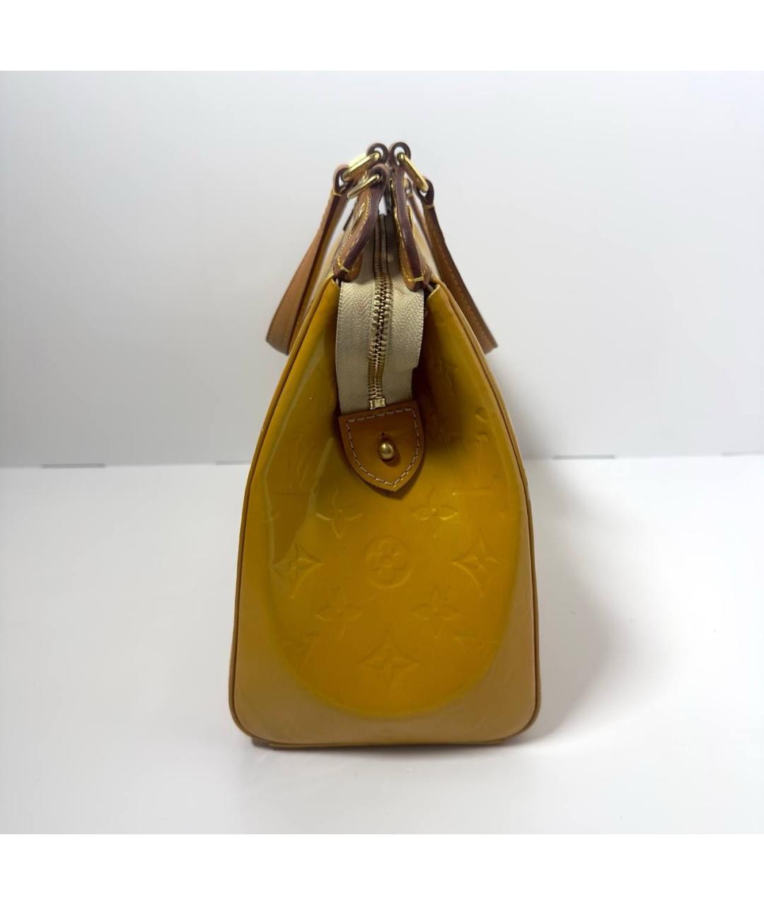 LOUIS VUITTON Желтая сумка с короткими ручками, фото 7