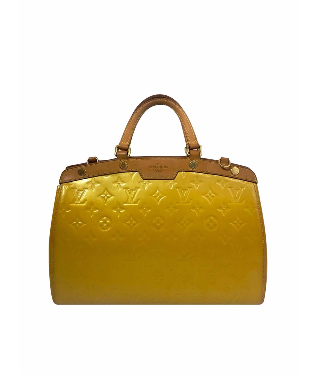 LOUIS VUITTON Желтая сумка с короткими ручками, фото 8