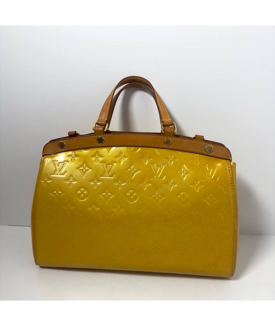 LOUIS VUITTON Желтая сумка с короткими ручками, фото 2