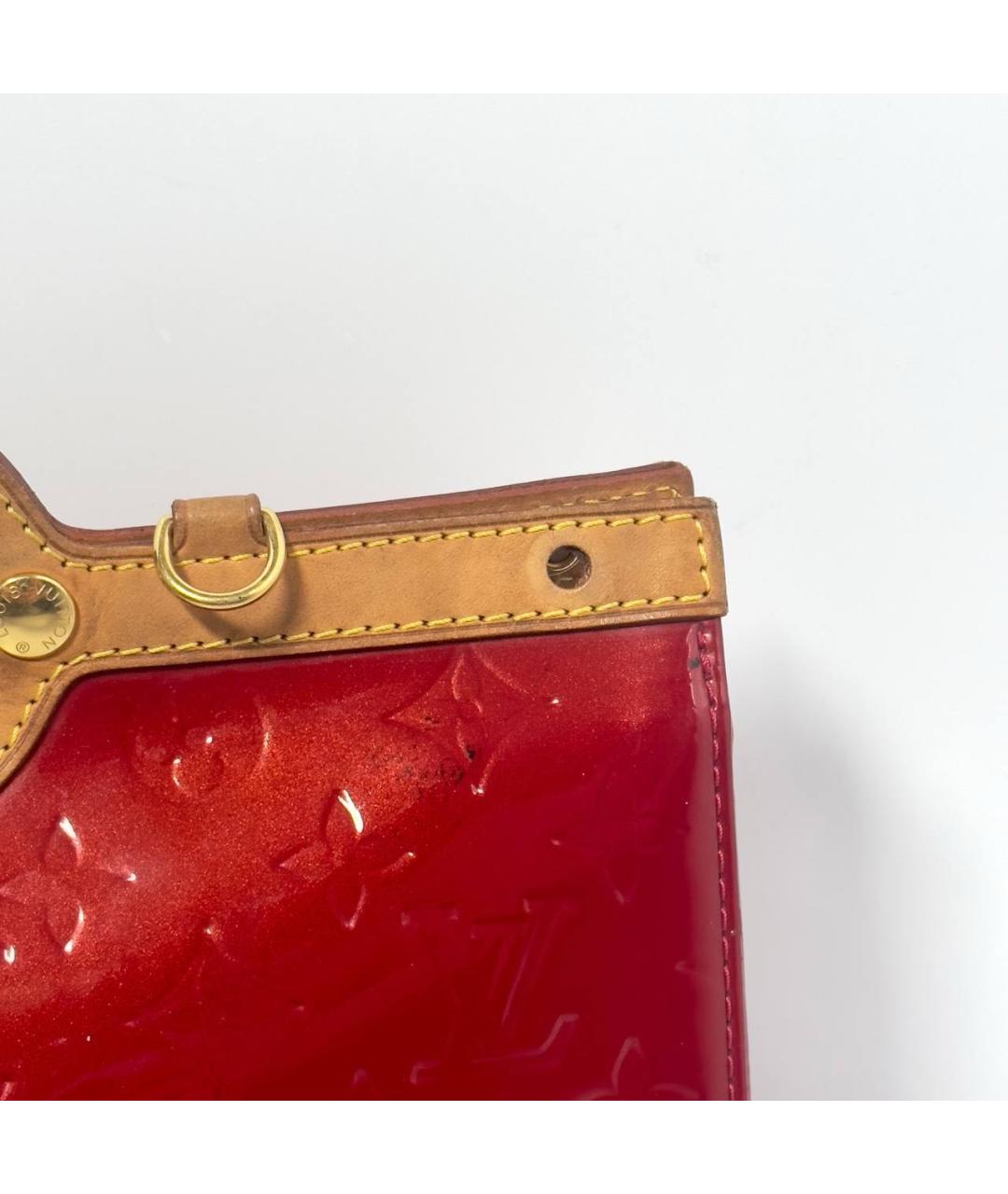 LOUIS VUITTON Бордовая сумка с короткими ручками, фото 6