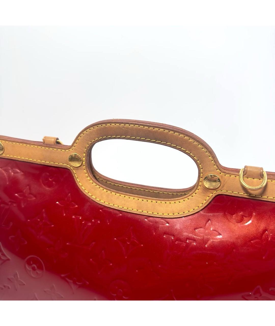 LOUIS VUITTON Бордовая сумка с короткими ручками, фото 7
