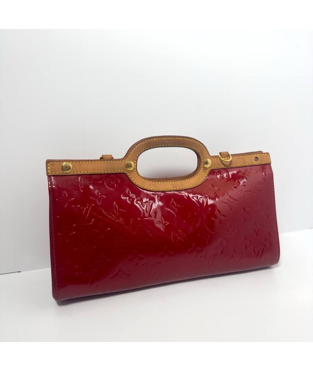 LOUIS VUITTON Бордовая сумка с короткими ручками, фото 2