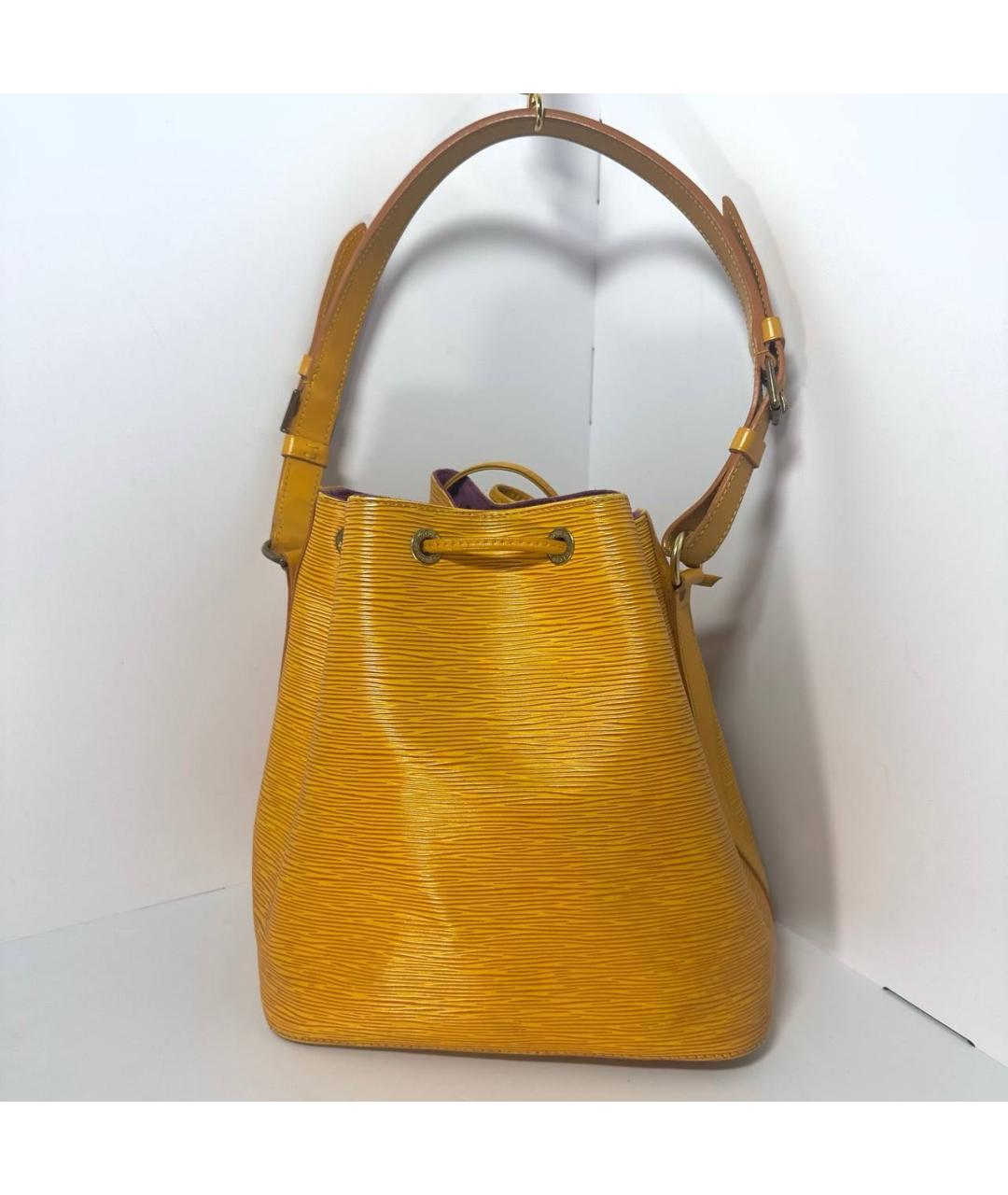 LOUIS VUITTON Желтая сумка с короткими ручками, фото 5