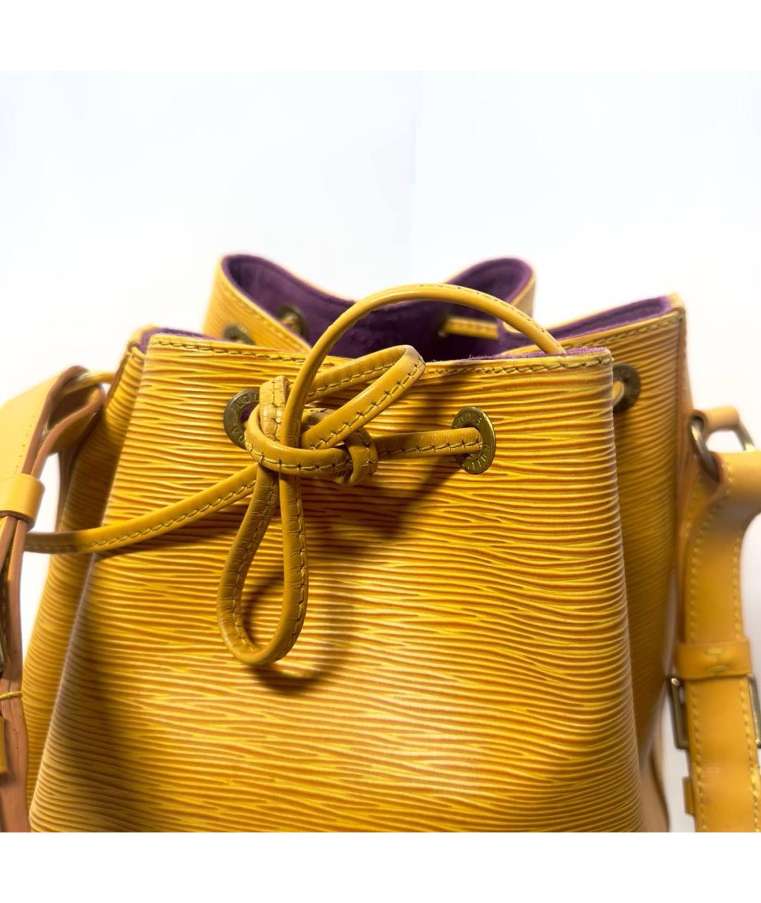 LOUIS VUITTON Желтая сумка с короткими ручками, фото 4