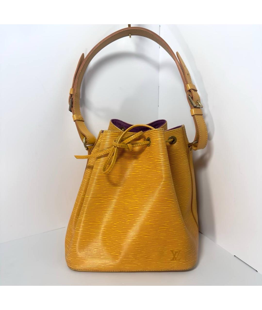 LOUIS VUITTON Желтая сумка с короткими ручками, фото 9