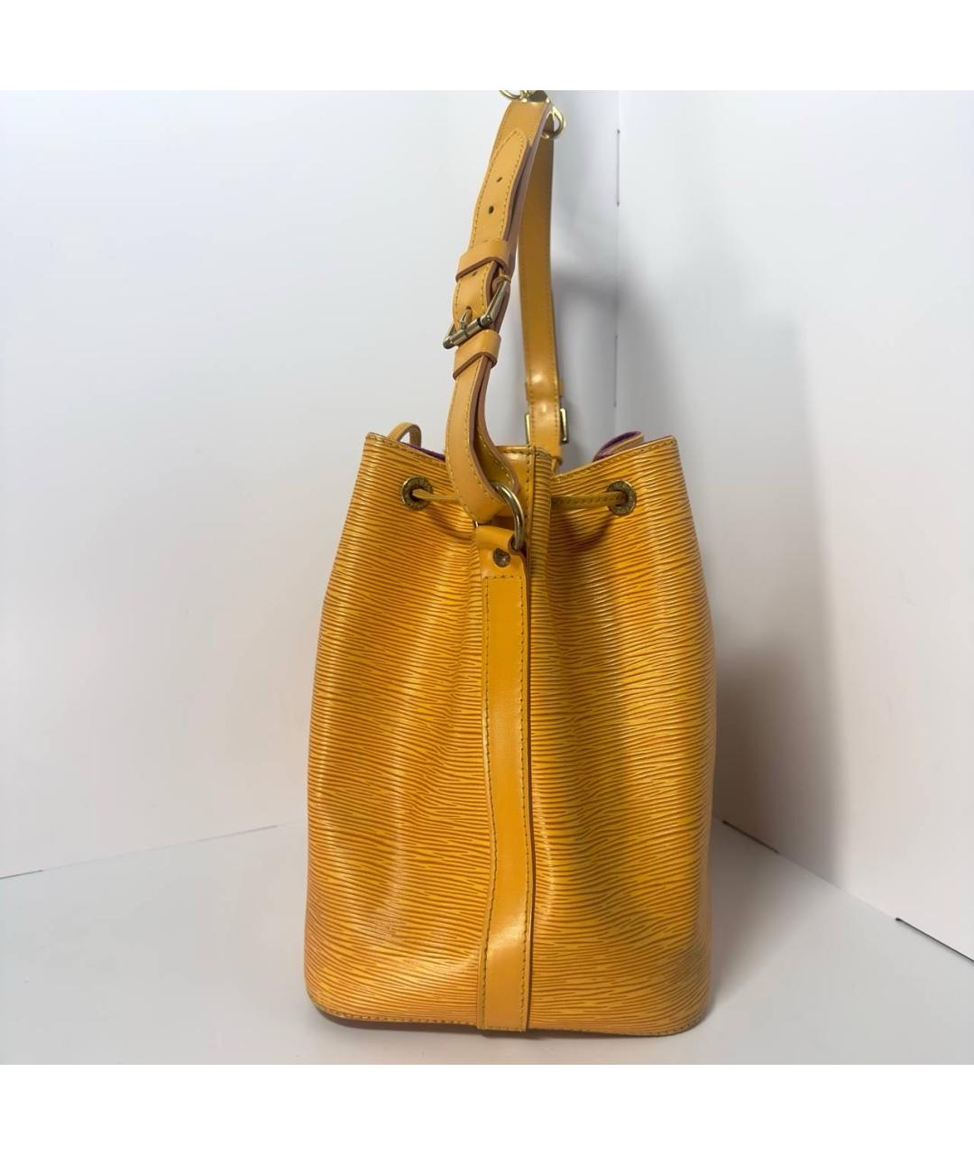 LOUIS VUITTON Желтая сумка с короткими ручками, фото 2