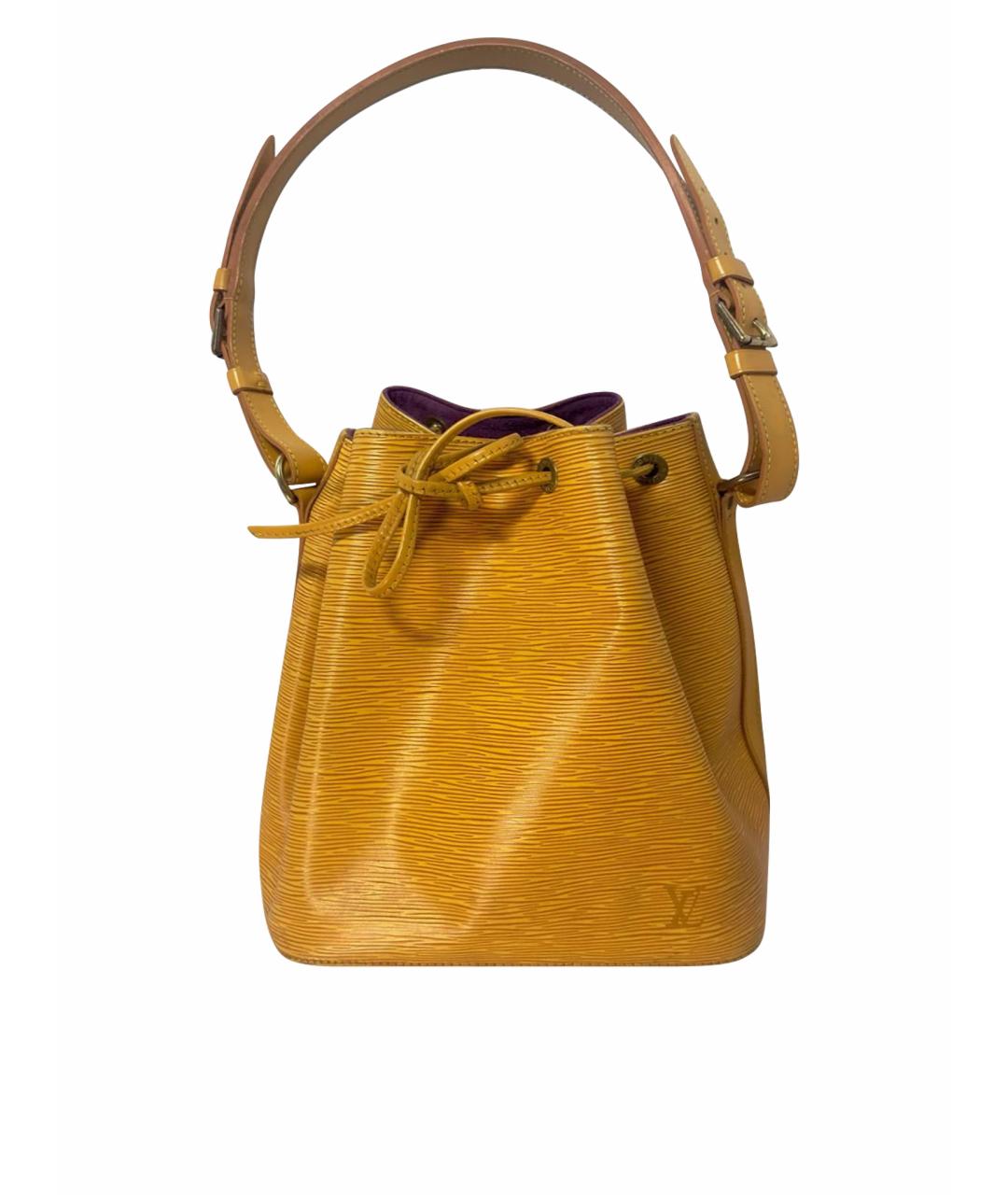 LOUIS VUITTON Желтая сумка с короткими ручками, фото 1