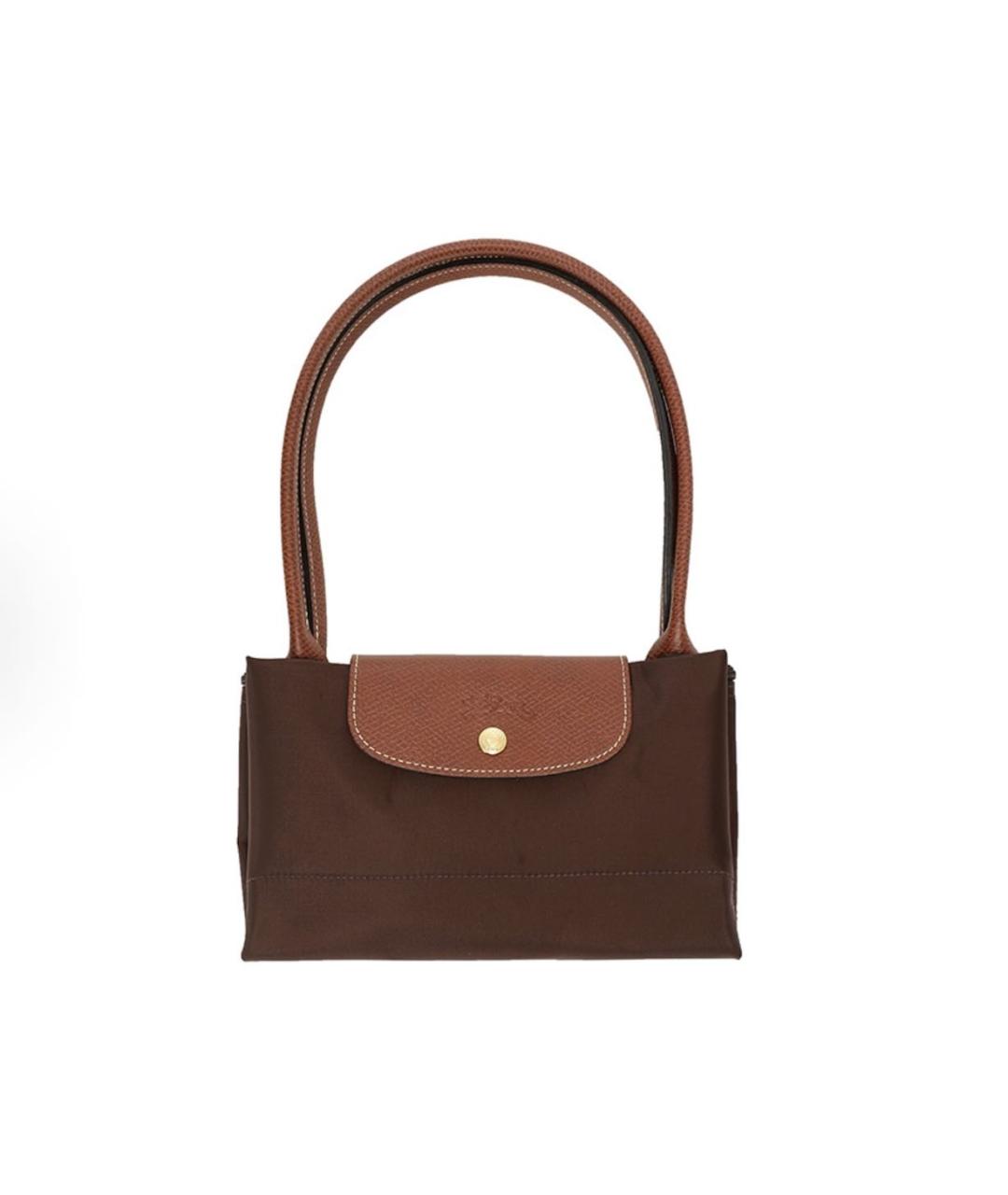 LONGCHAMP Коричневая кожаная сумка через плечо, фото 4