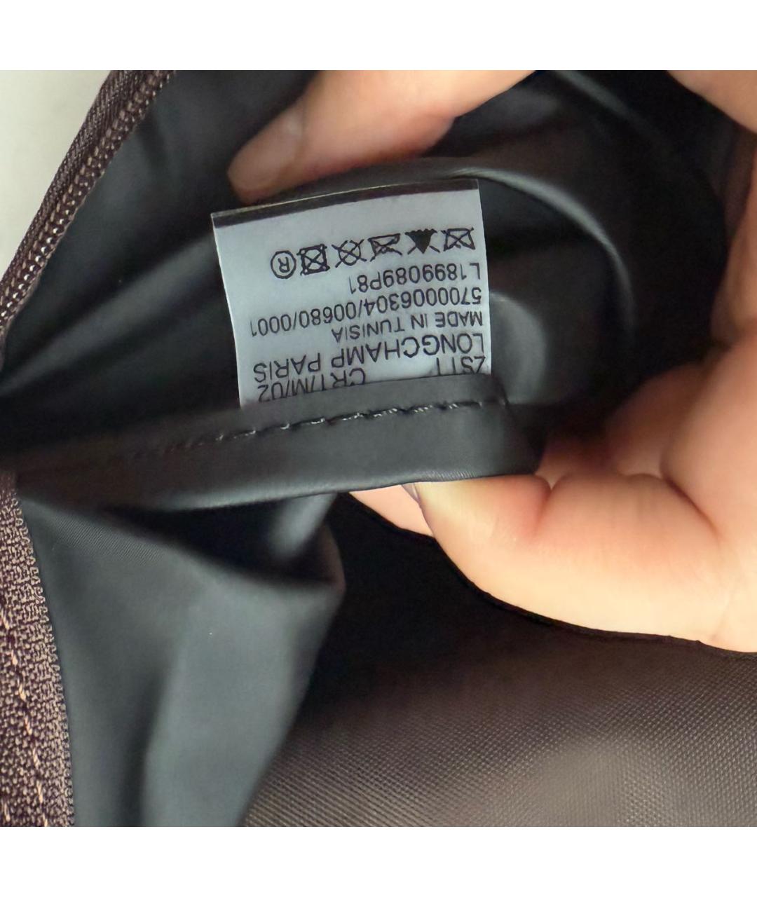 LONGCHAMP Коричневая кожаная сумка через плечо, фото 7