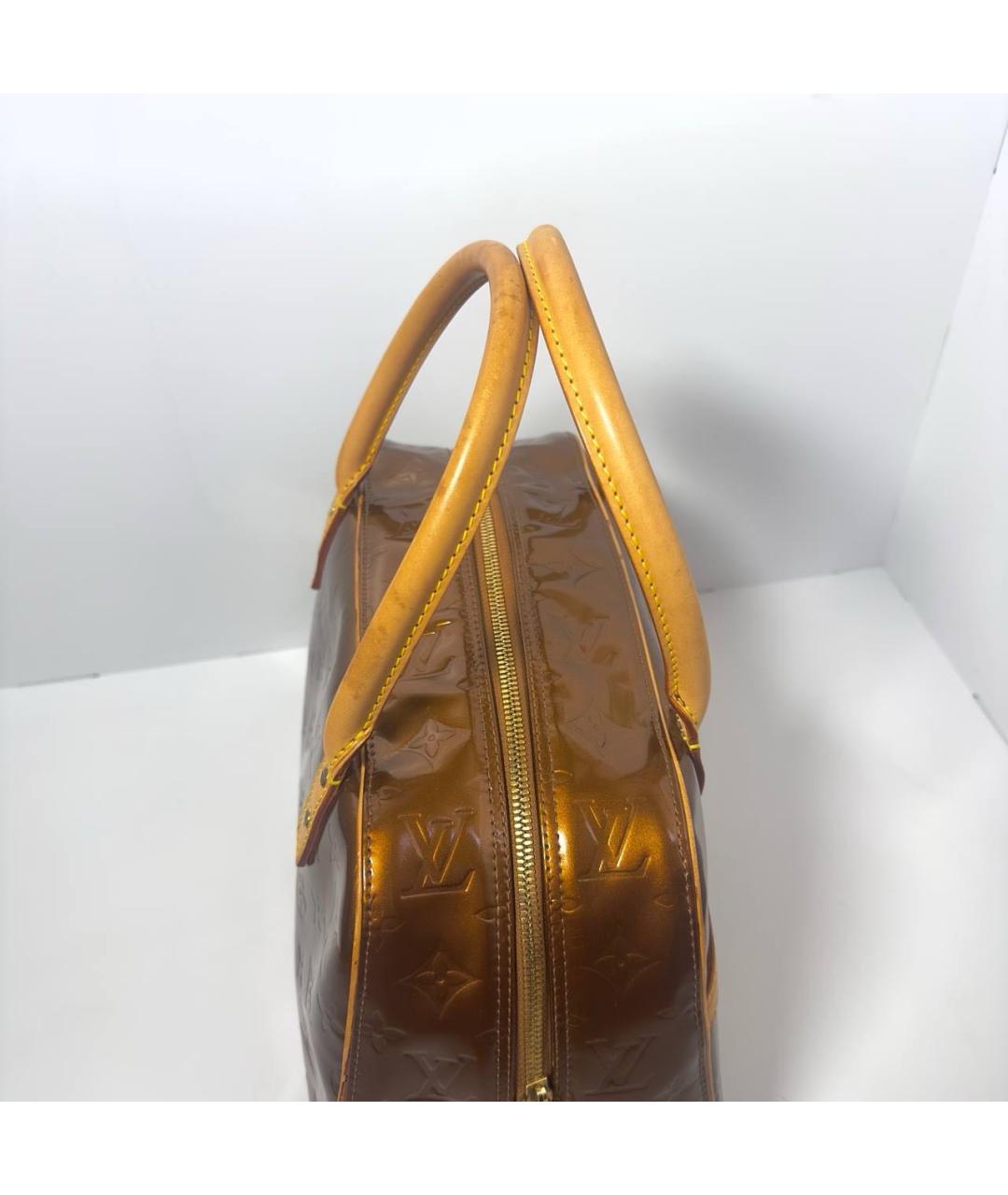 LOUIS VUITTON Коричневая сумка с короткими ручками, фото 3