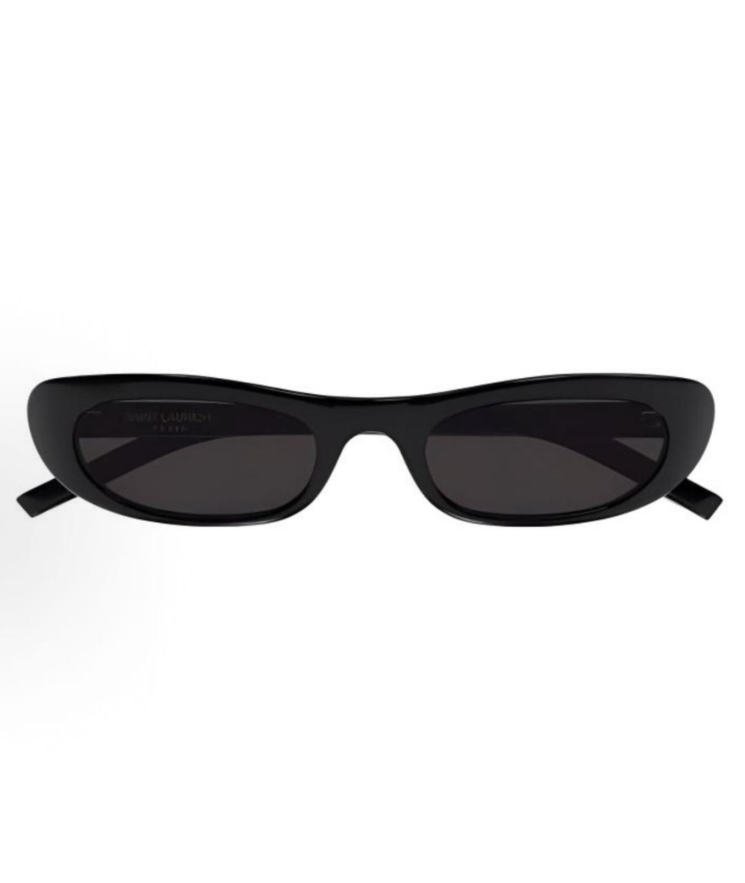 SAINT LAURENT Черные пластиковые солнцезащитные очки, фото 2
