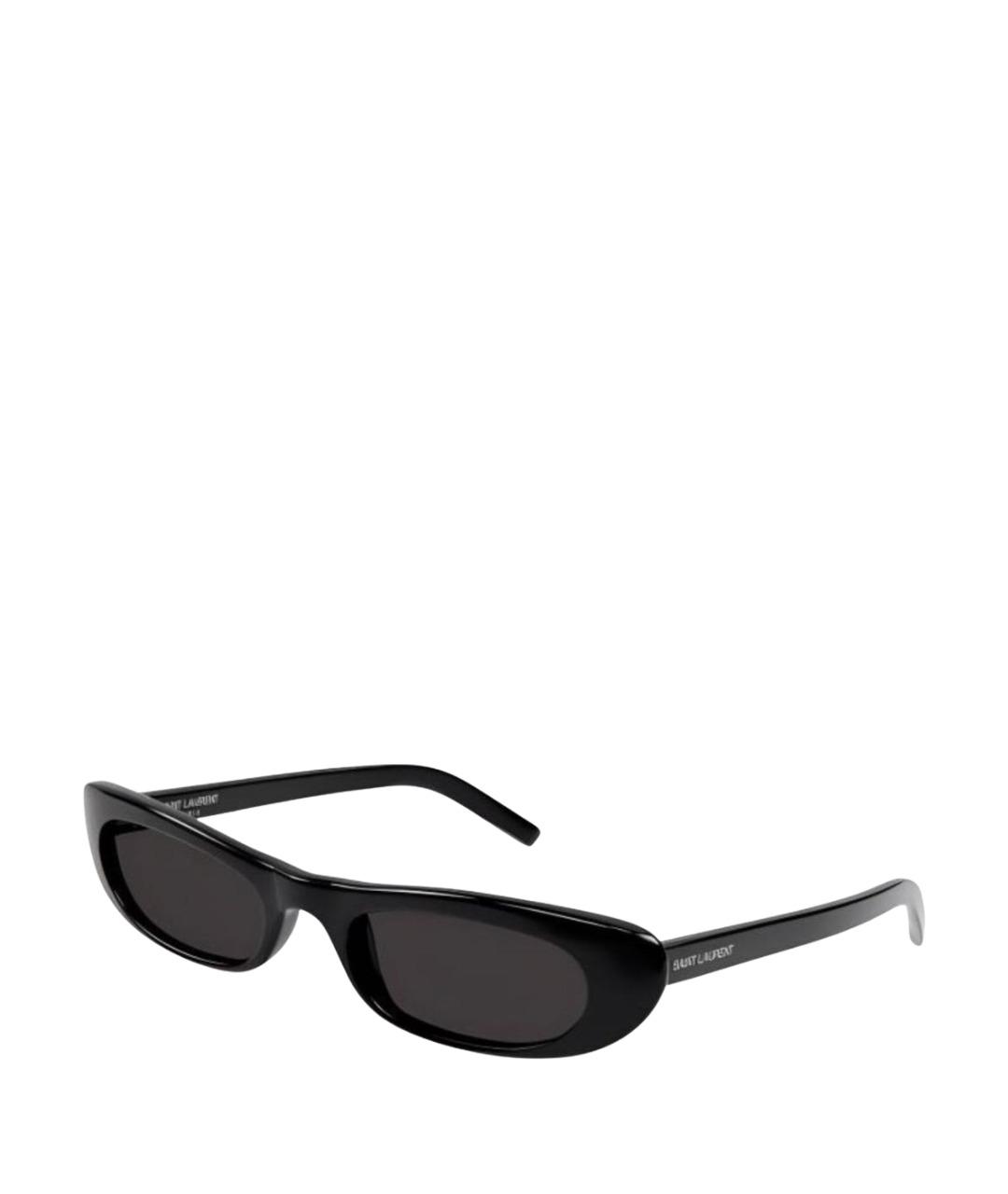 SAINT LAURENT Черные пластиковые солнцезащитные очки, фото 1