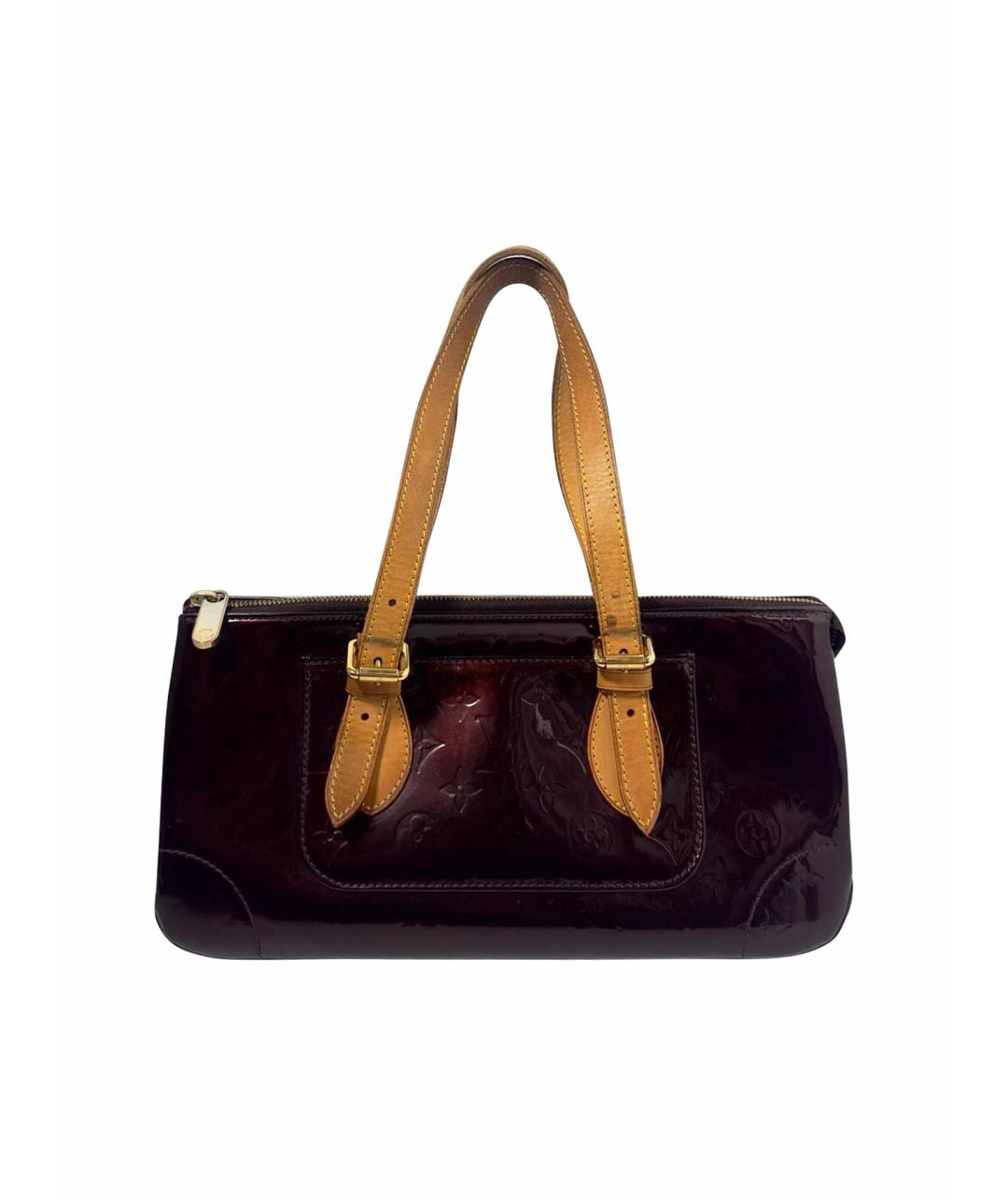 LOUIS VUITTON Бордовая сумка с короткими ручками, фото 1
