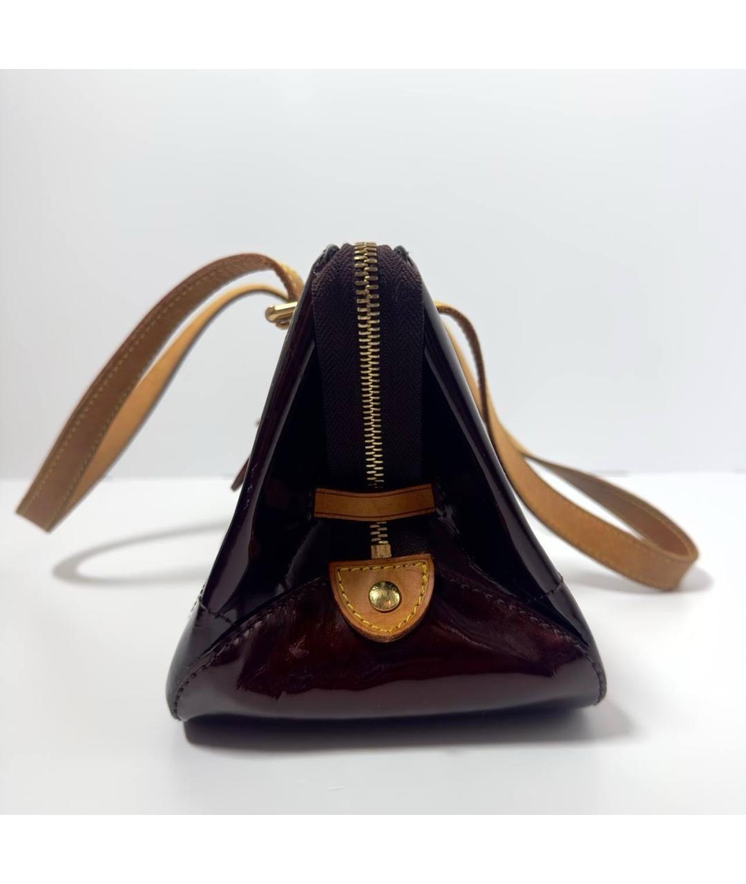 LOUIS VUITTON Бордовая сумка с короткими ручками, фото 3