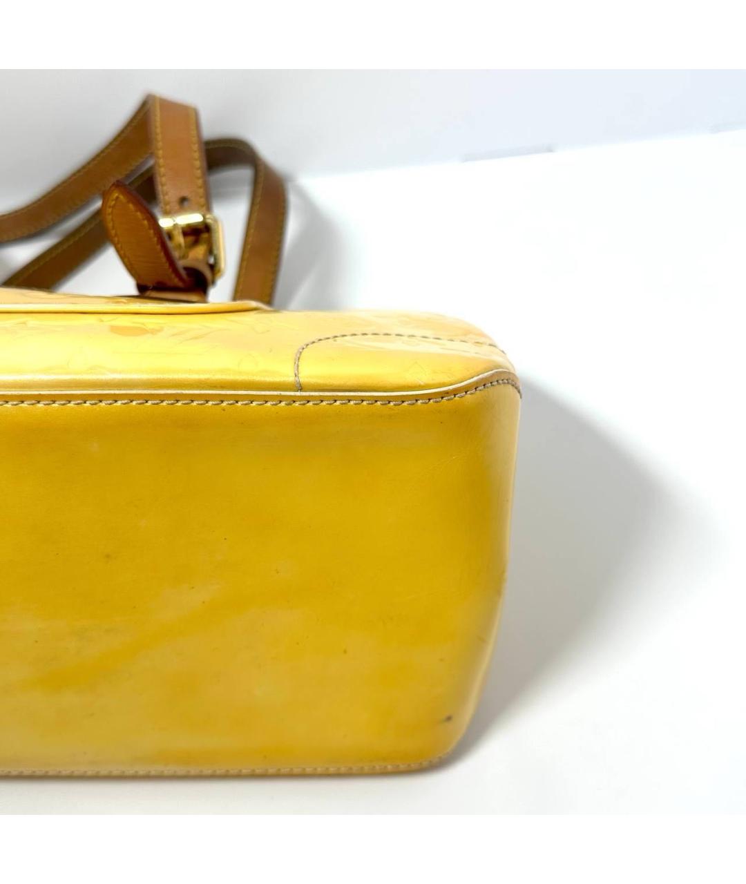 LOUIS VUITTON Желтая сумка с короткими ручками, фото 6