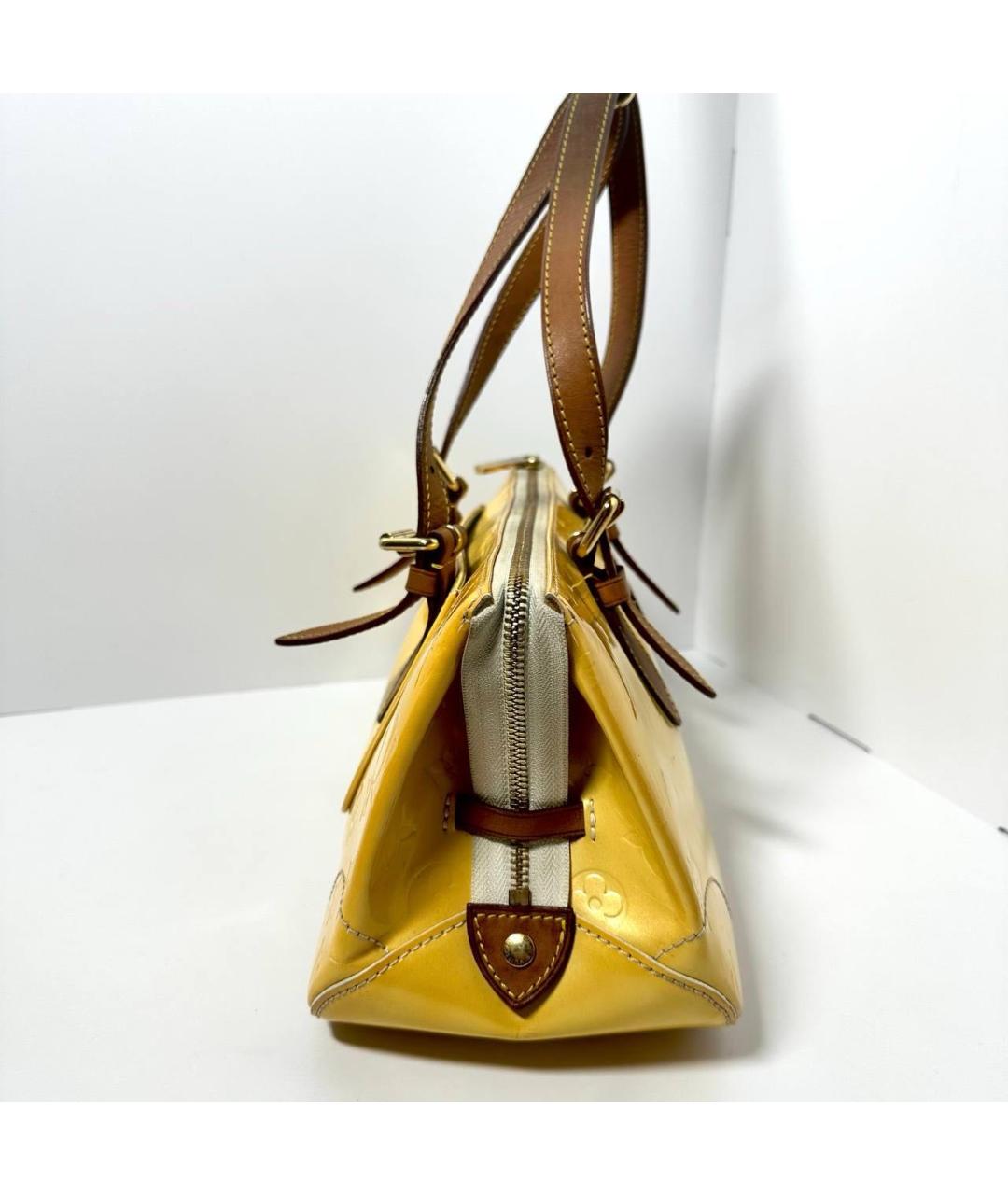 LOUIS VUITTON Желтая сумка с короткими ручками, фото 8
