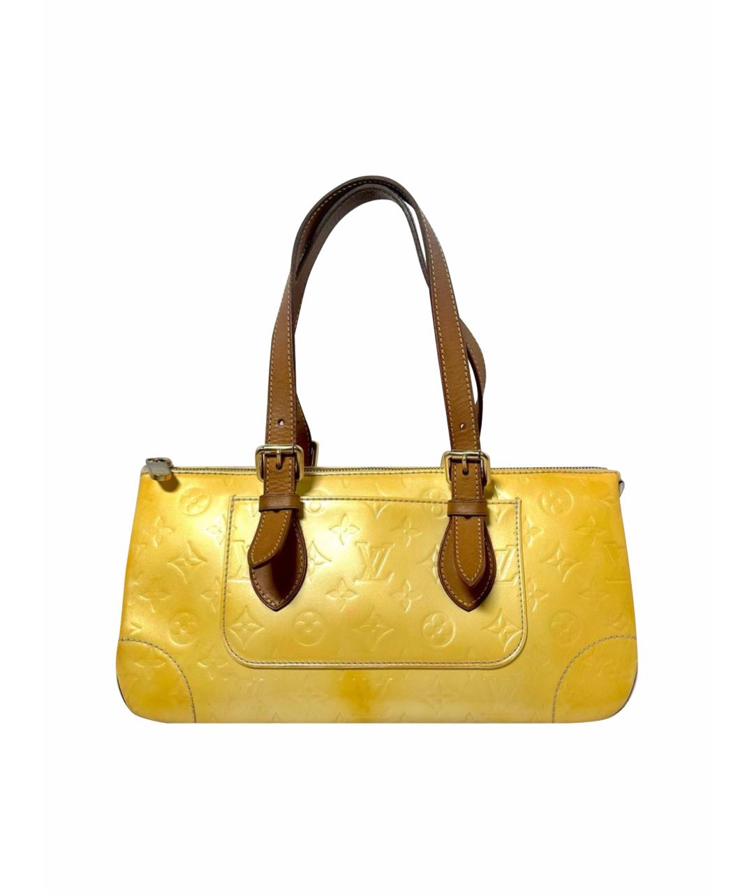 LOUIS VUITTON Желтая сумка с короткими ручками, фото 1