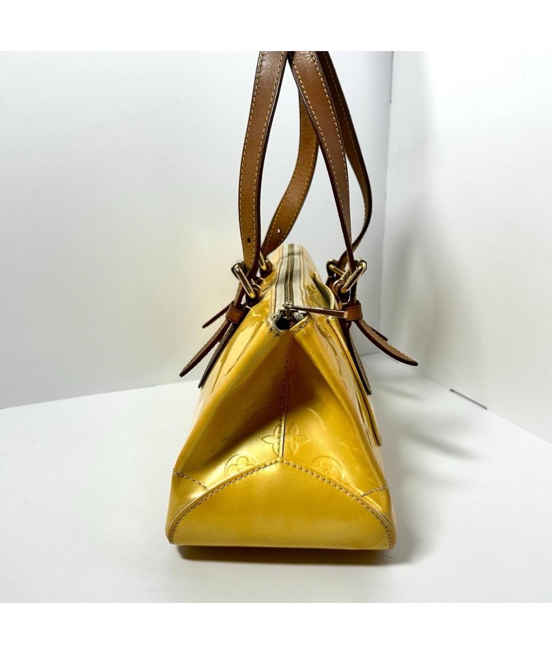 LOUIS VUITTON Желтая сумка с короткими ручками, фото 7