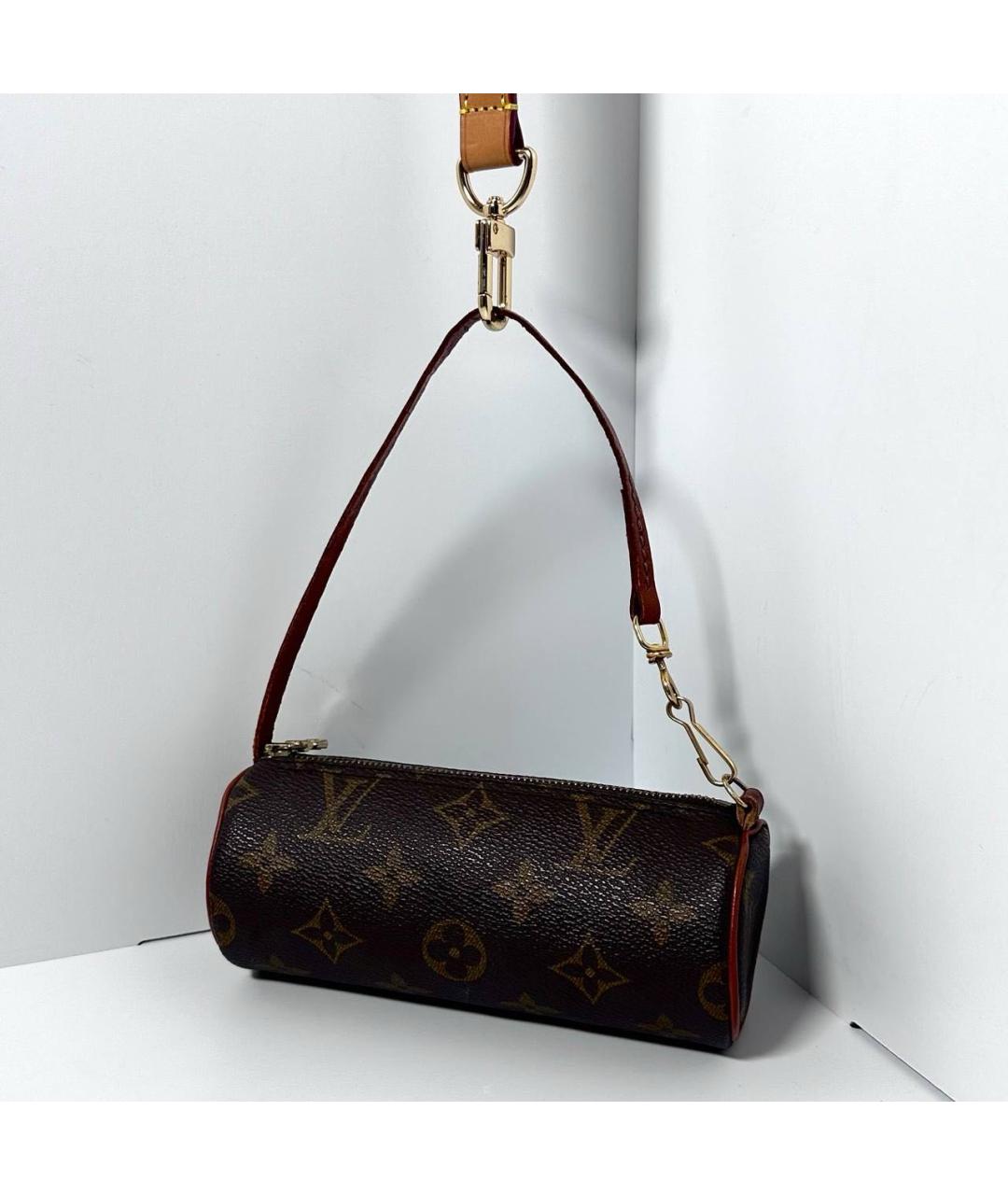 LOUIS VUITTON Коричневая сумка с короткими ручками, фото 5