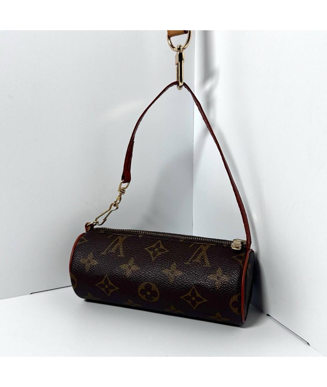 LOUIS VUITTON Коричневая сумка с короткими ручками, фото 6
