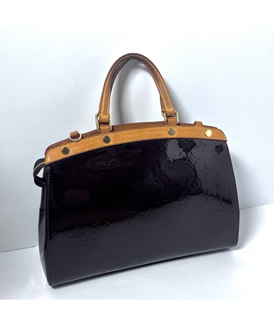 LOUIS VUITTON Бордовая сумка с короткими ручками, фото 2