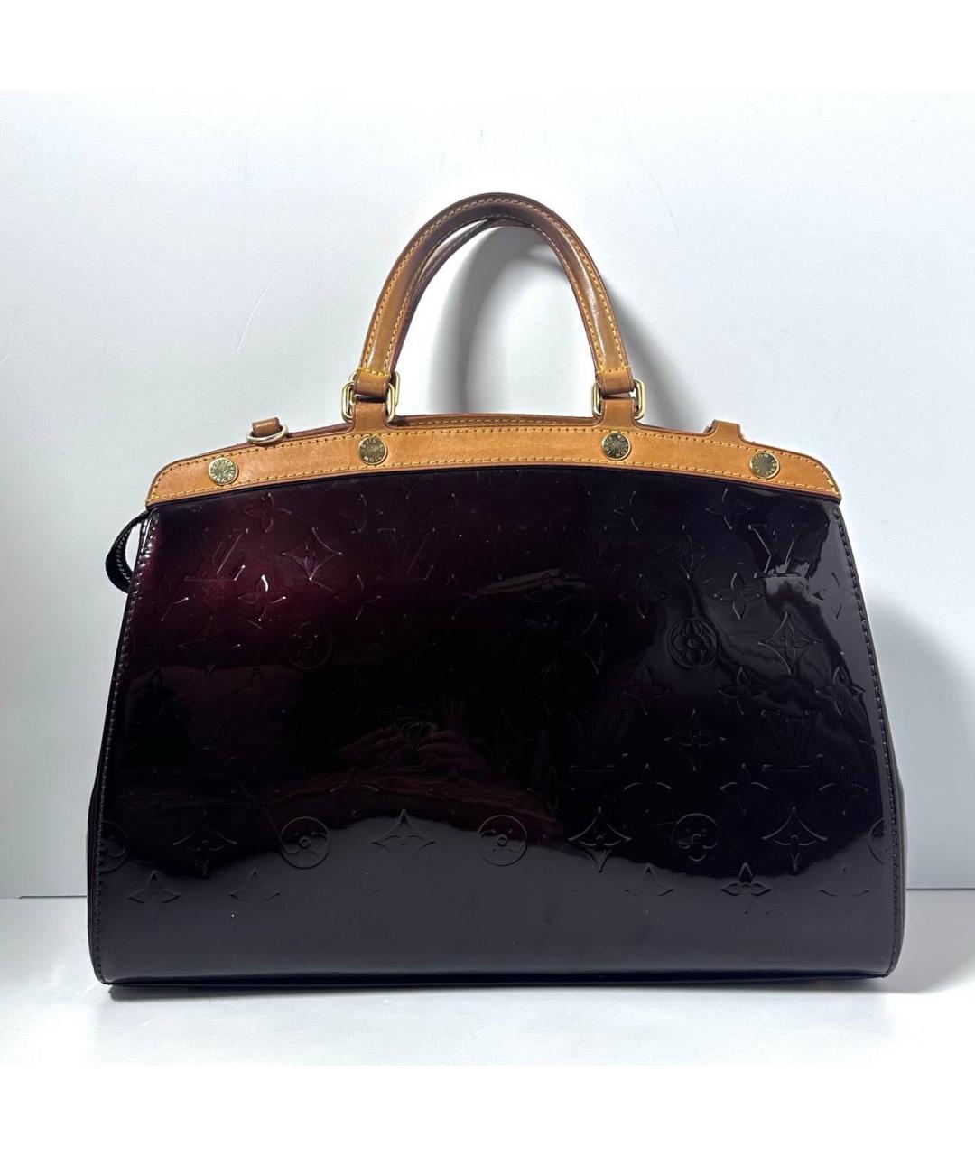LOUIS VUITTON Бордовая сумка с короткими ручками, фото 8