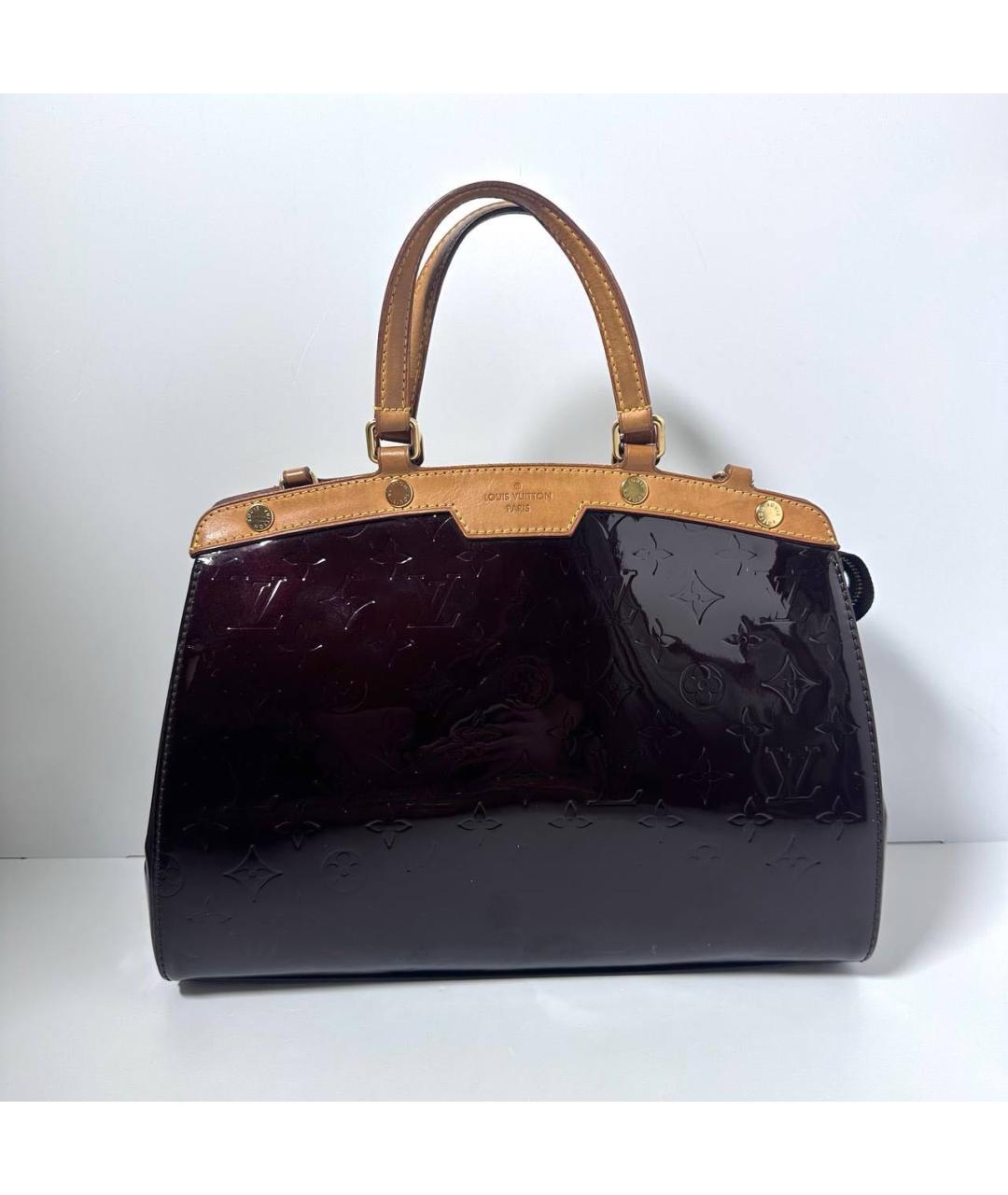 LOUIS VUITTON Бордовая сумка с короткими ручками, фото 9