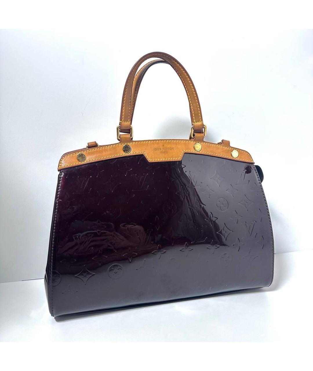 LOUIS VUITTON Бордовая сумка с короткими ручками, фото 7