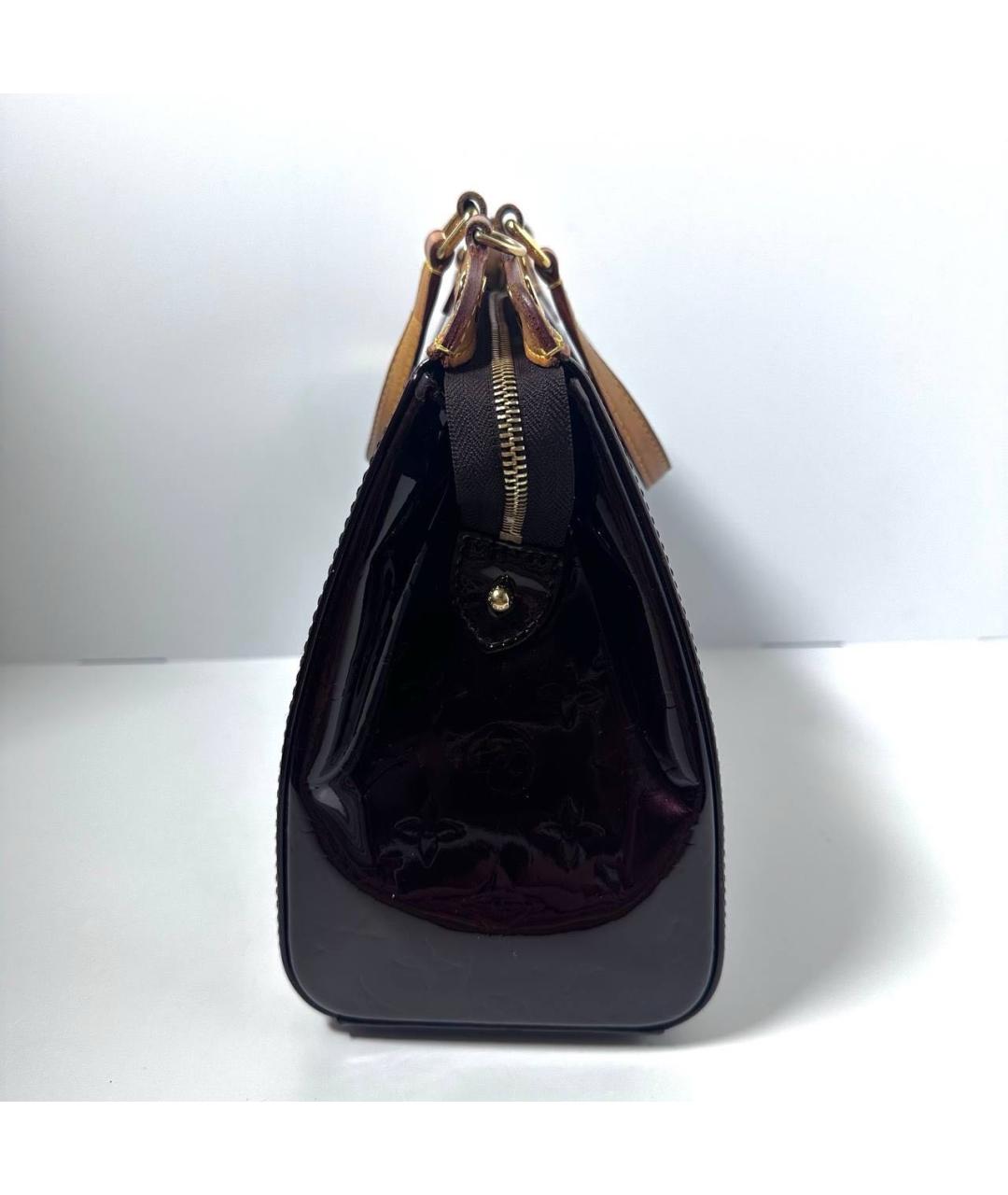 LOUIS VUITTON Бордовая сумка с короткими ручками, фото 6