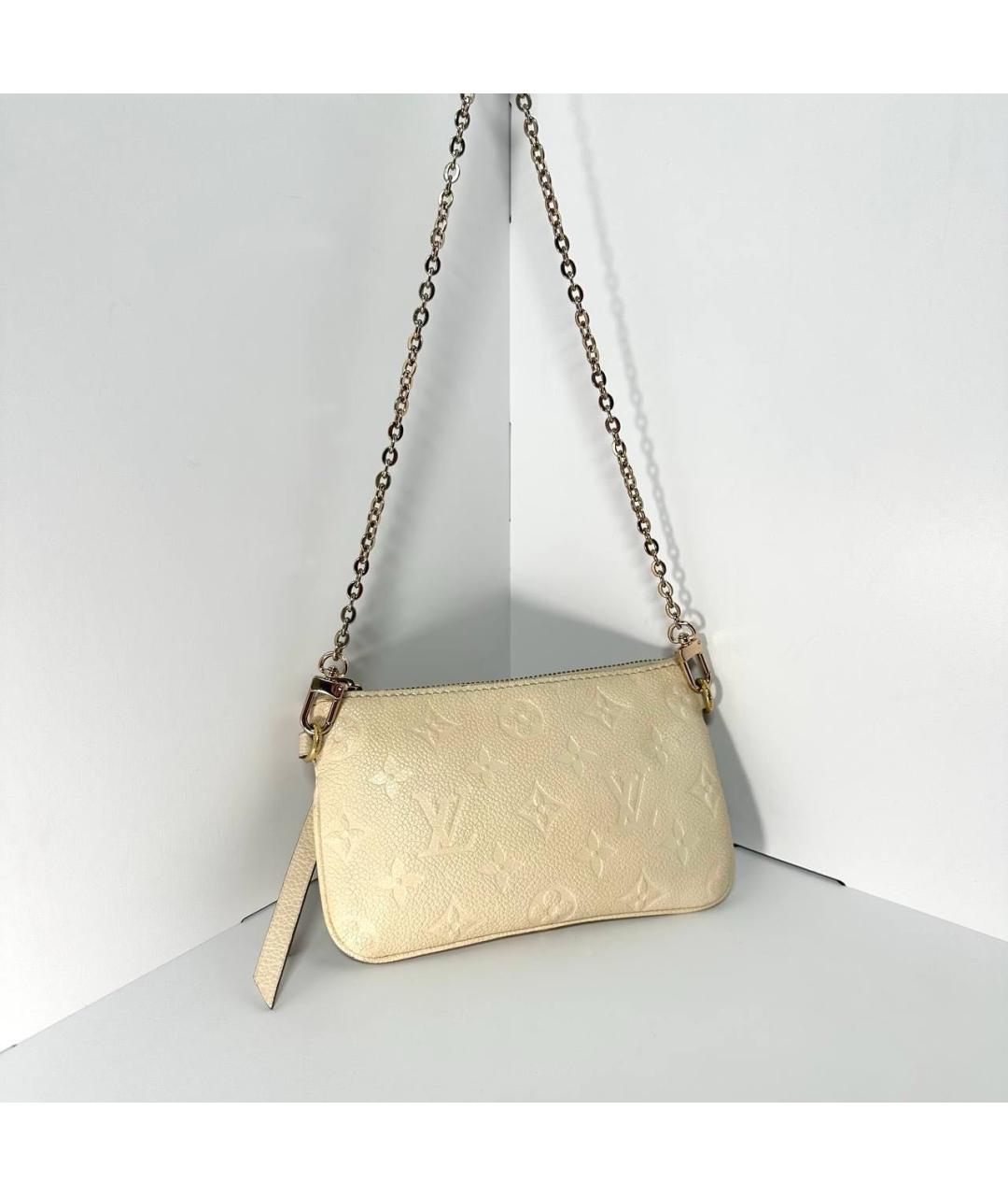 LOUIS VUITTON Бежевая сумка с короткими ручками, фото 7