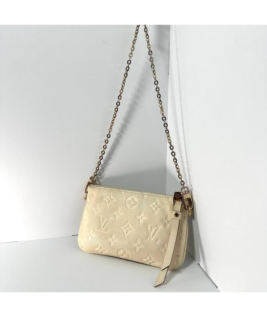 LOUIS VUITTON Бежевая сумка с короткими ручками, фото 6