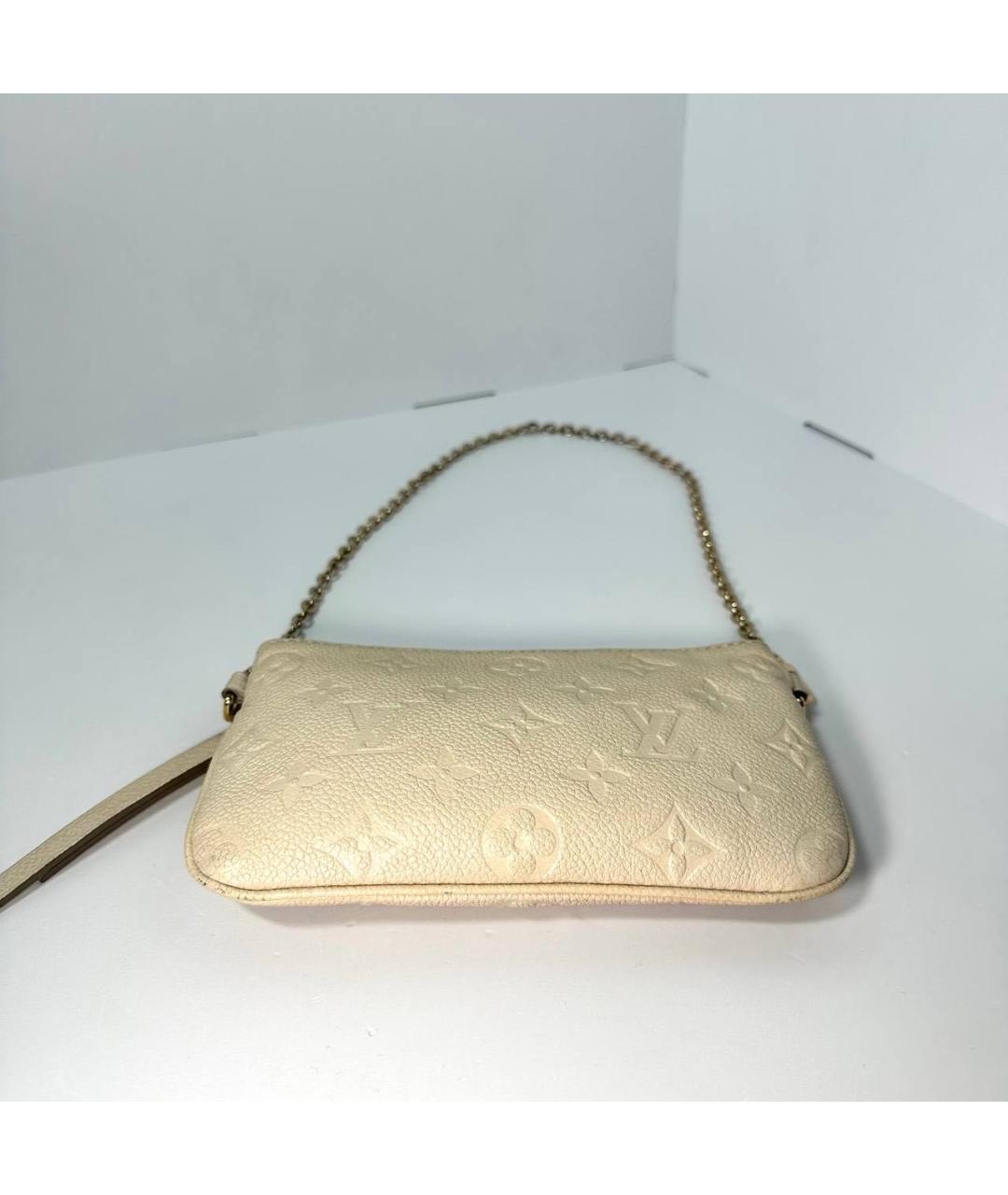 LOUIS VUITTON Бежевая сумка с короткими ручками, фото 3