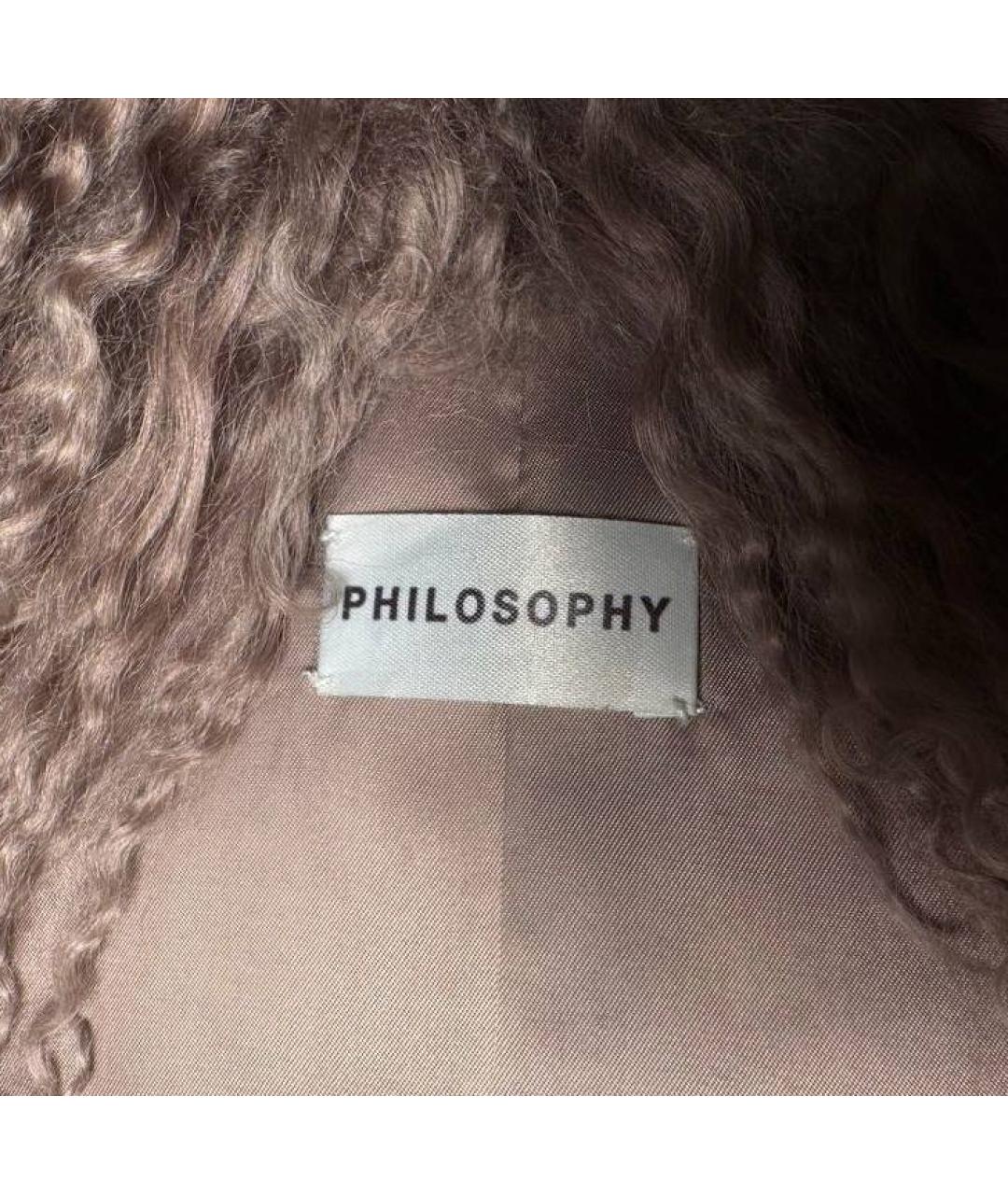 PHILOSOPHY Бежевая меховая жилетка, фото 2