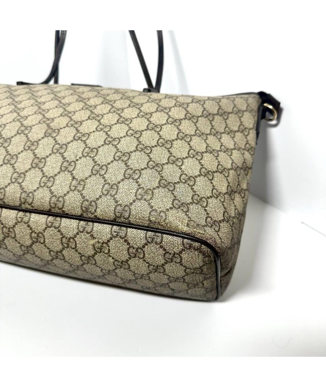 GUCCI Коричневая сумка с короткими ручками, фото 5