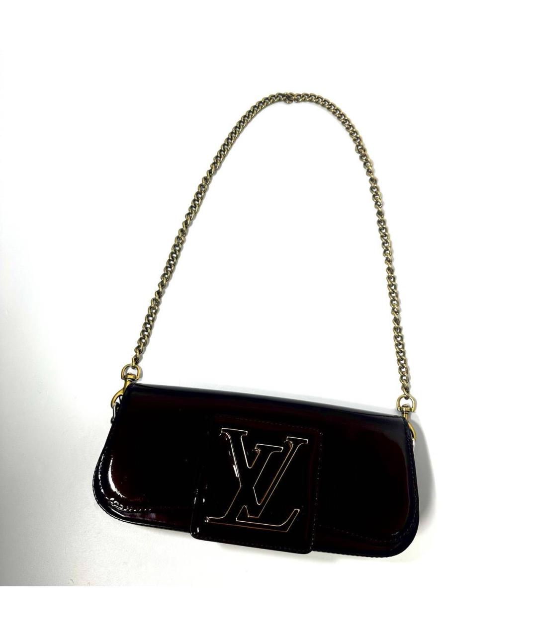 LOUIS VUITTON Бордовая сумка с короткими ручками, фото 5