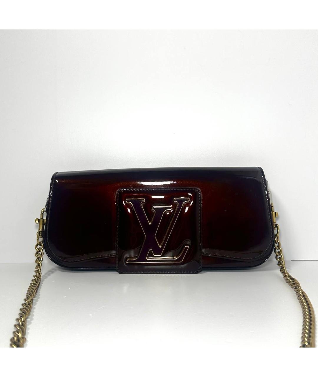 LOUIS VUITTON Бордовая сумка с короткими ручками, фото 2